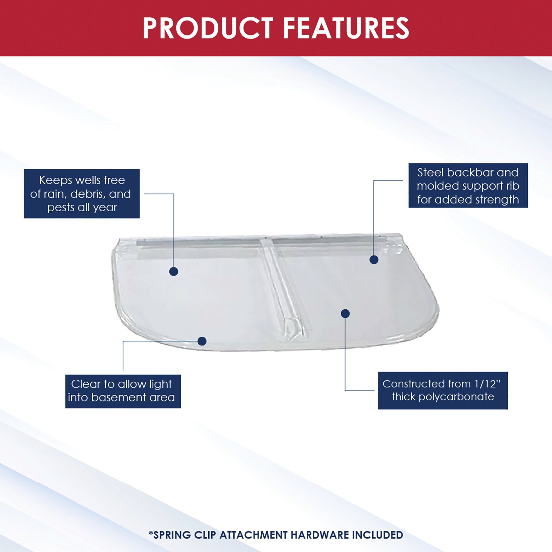 SHAPE PRODUCTS WW4225UMB Area-Wall-And-Window-Well-Covers - View #3