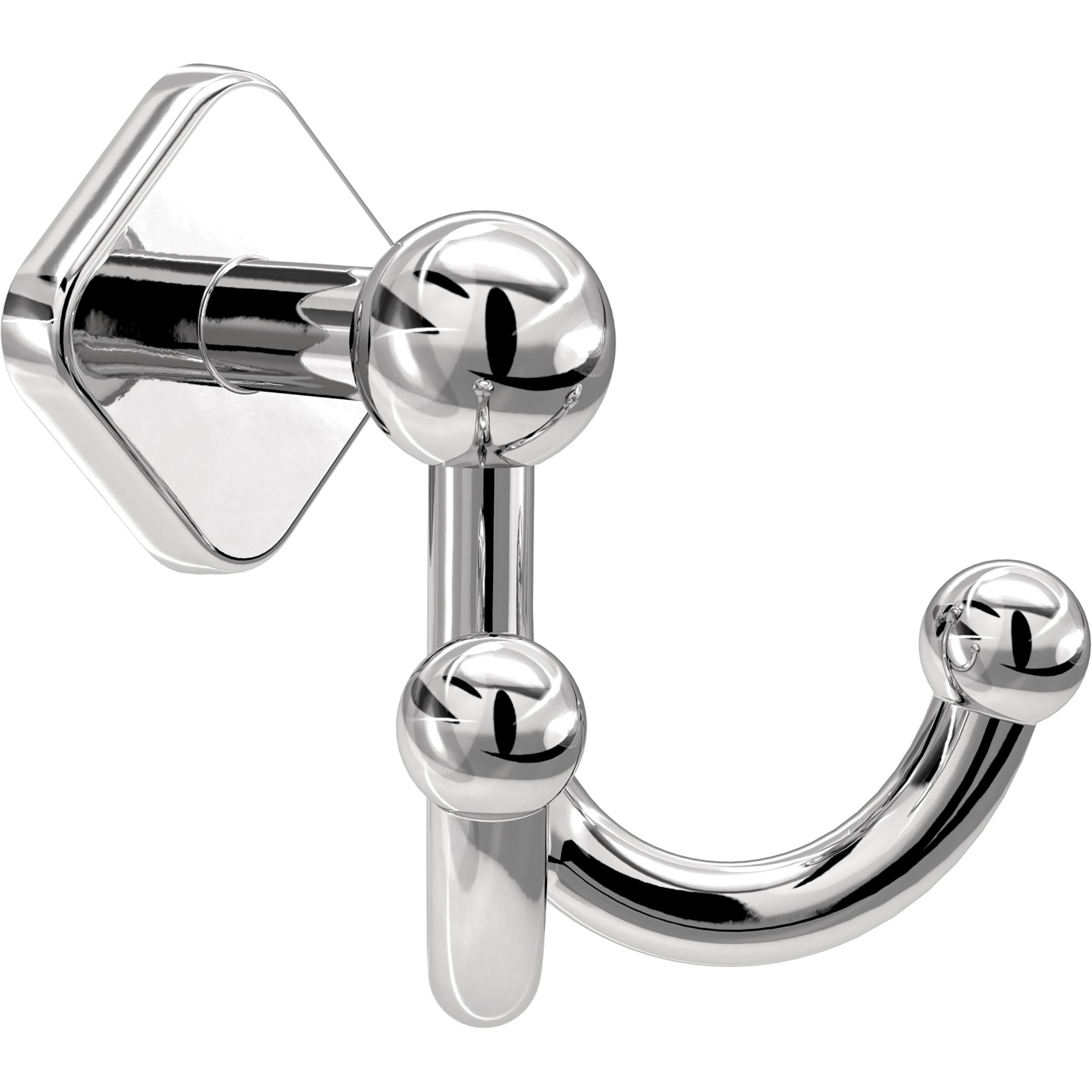 Franklin Brass GNV35-PC Gainesville Polished Chrome Double -Hook Wall mount Towel Hook