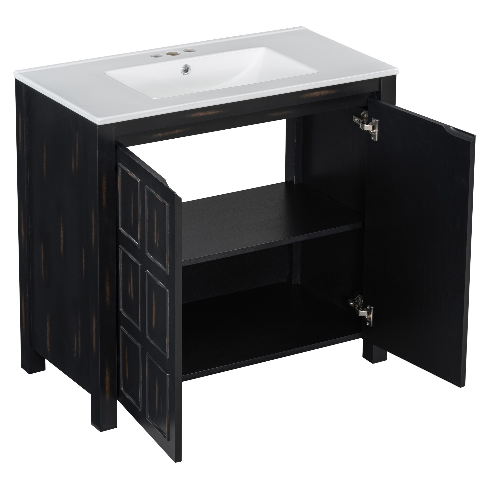 Iseryn YSG666PP255 Bath-Vanity-Combo - View #10