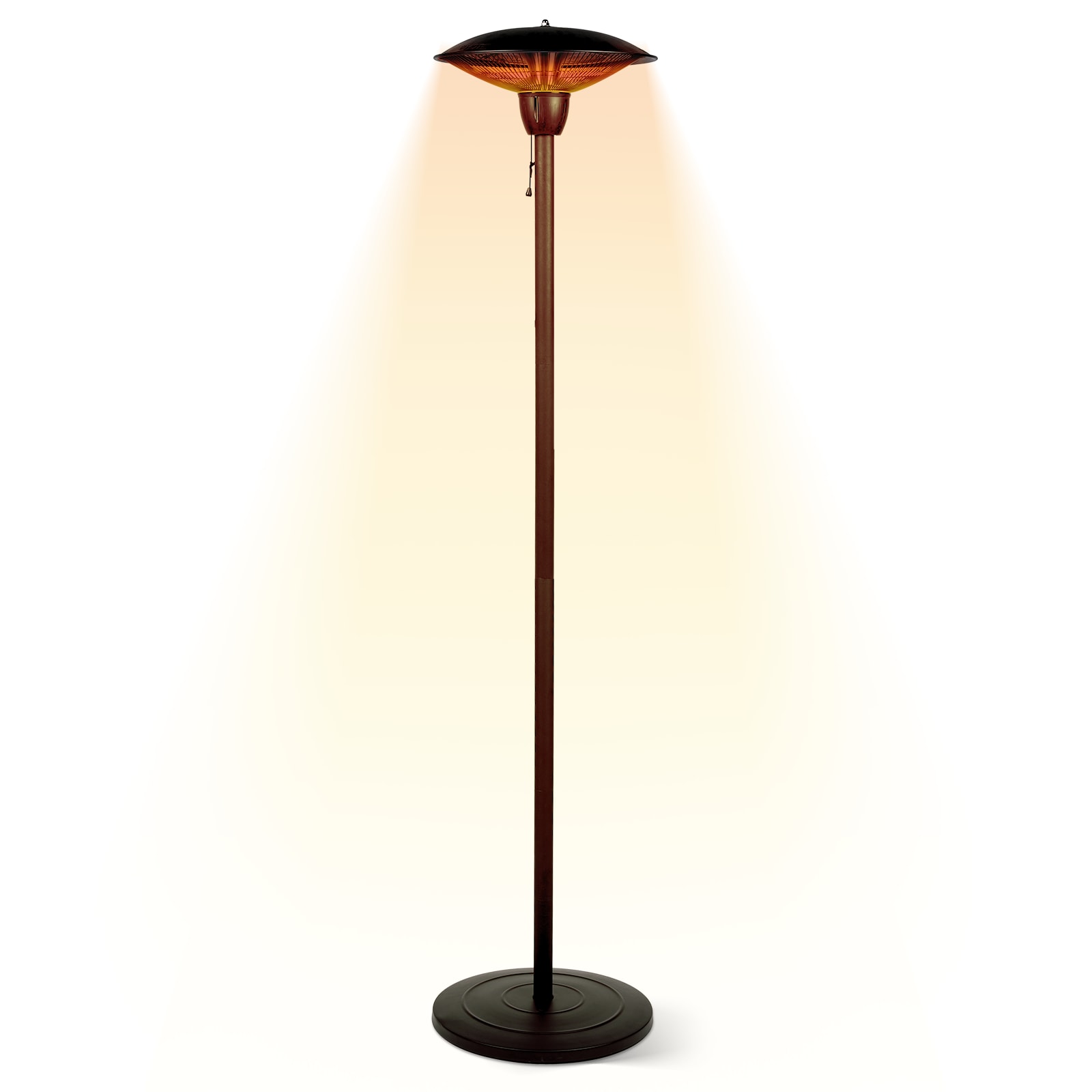 Kahomvis DHS-QPW1-2837 120 -Volt Black Steel Electric Patio Heater