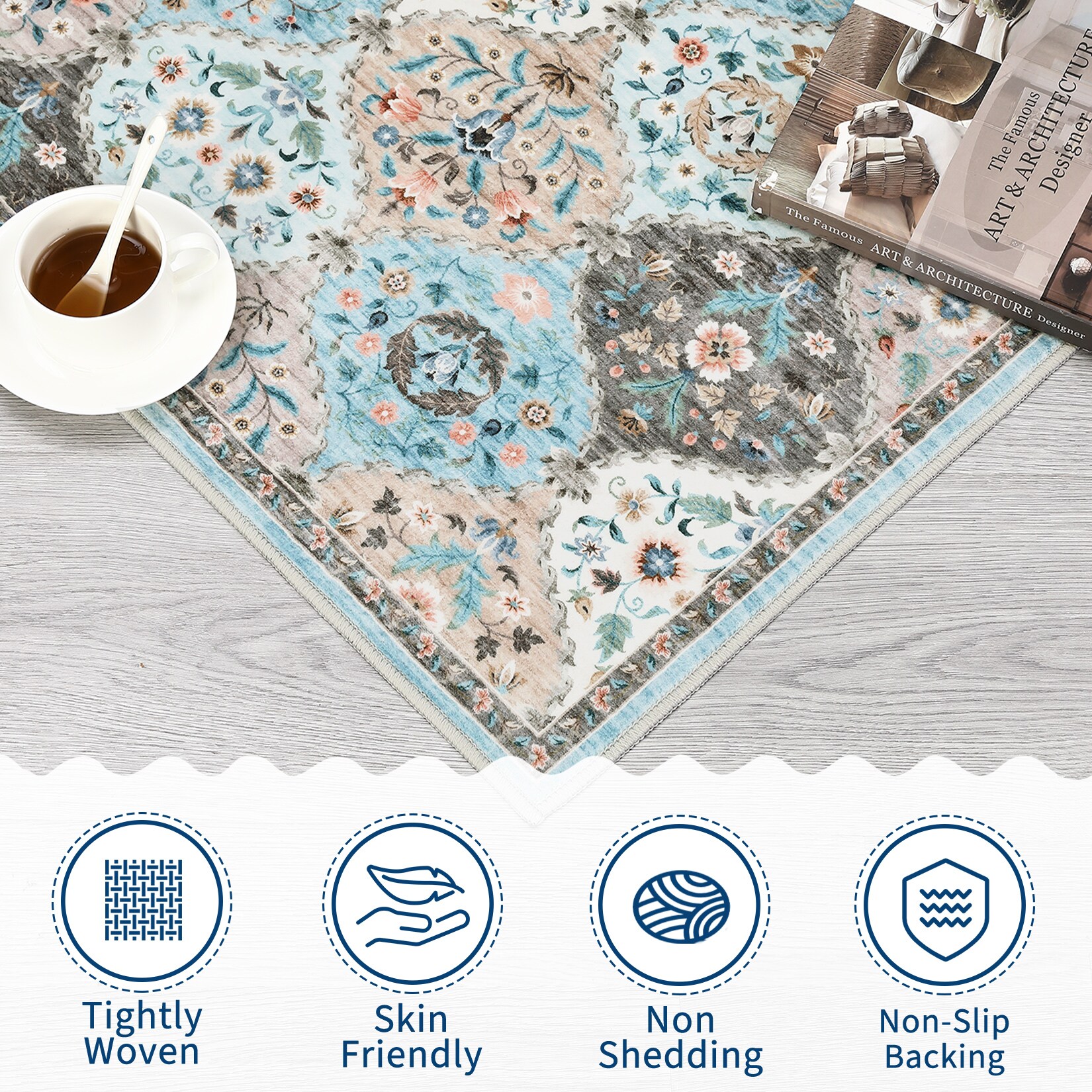 Qeetex SUNNY-PHK-34FDRD4W rugs - View #5