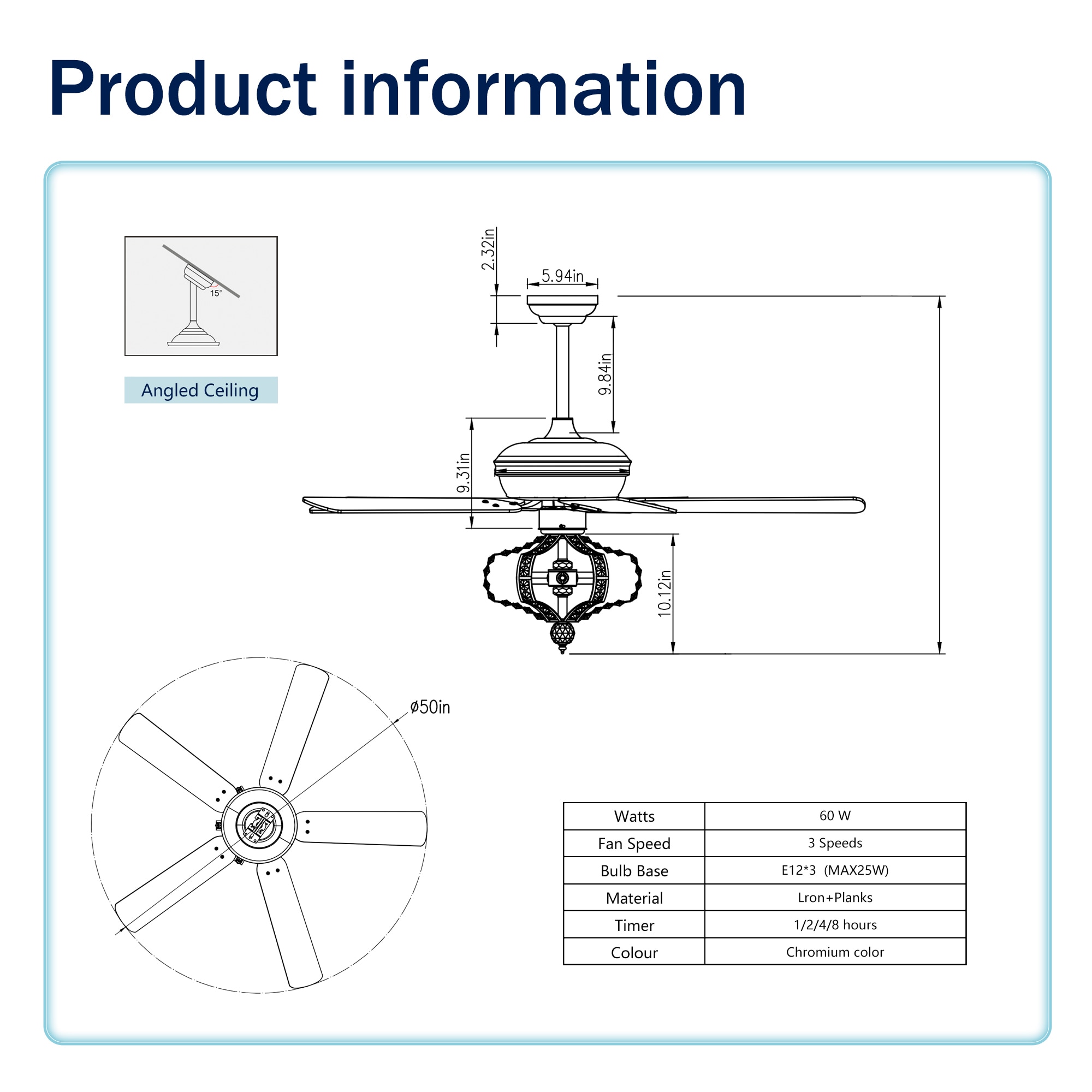 Bybafun YB5700120 Ceiling-Fans - View #4