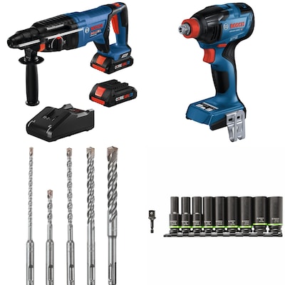 Bosch 18-volt 1/4-in, 1/2-in Brushless Cordless Impact Bosch 18-volt 1/4-in, 1/2-in Brushless Cordless Impact