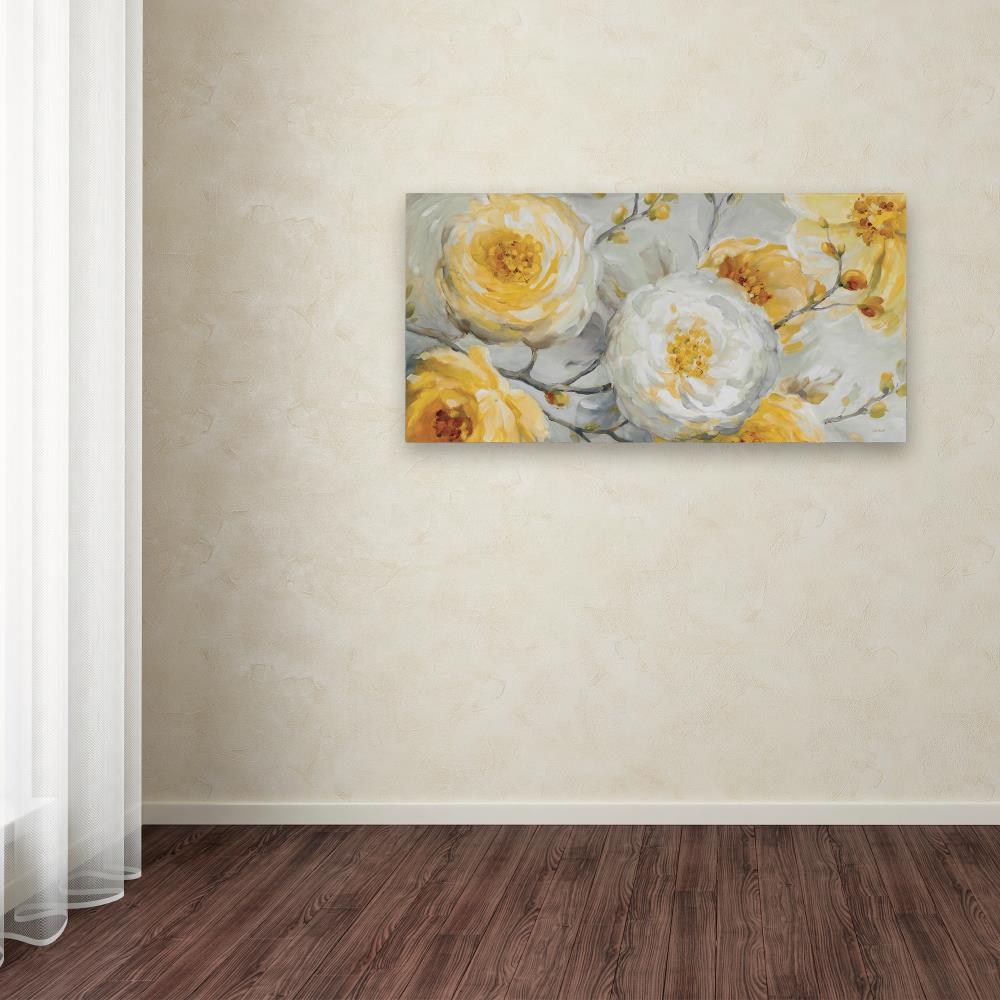 Trademark Fine Art WAP0250-C2447GG Lisa Audit "Sunshine" 24x47 Canvas Art Lisa Audit Multicolor 24-Inches H x 47-Inches W Floral Canvas Print