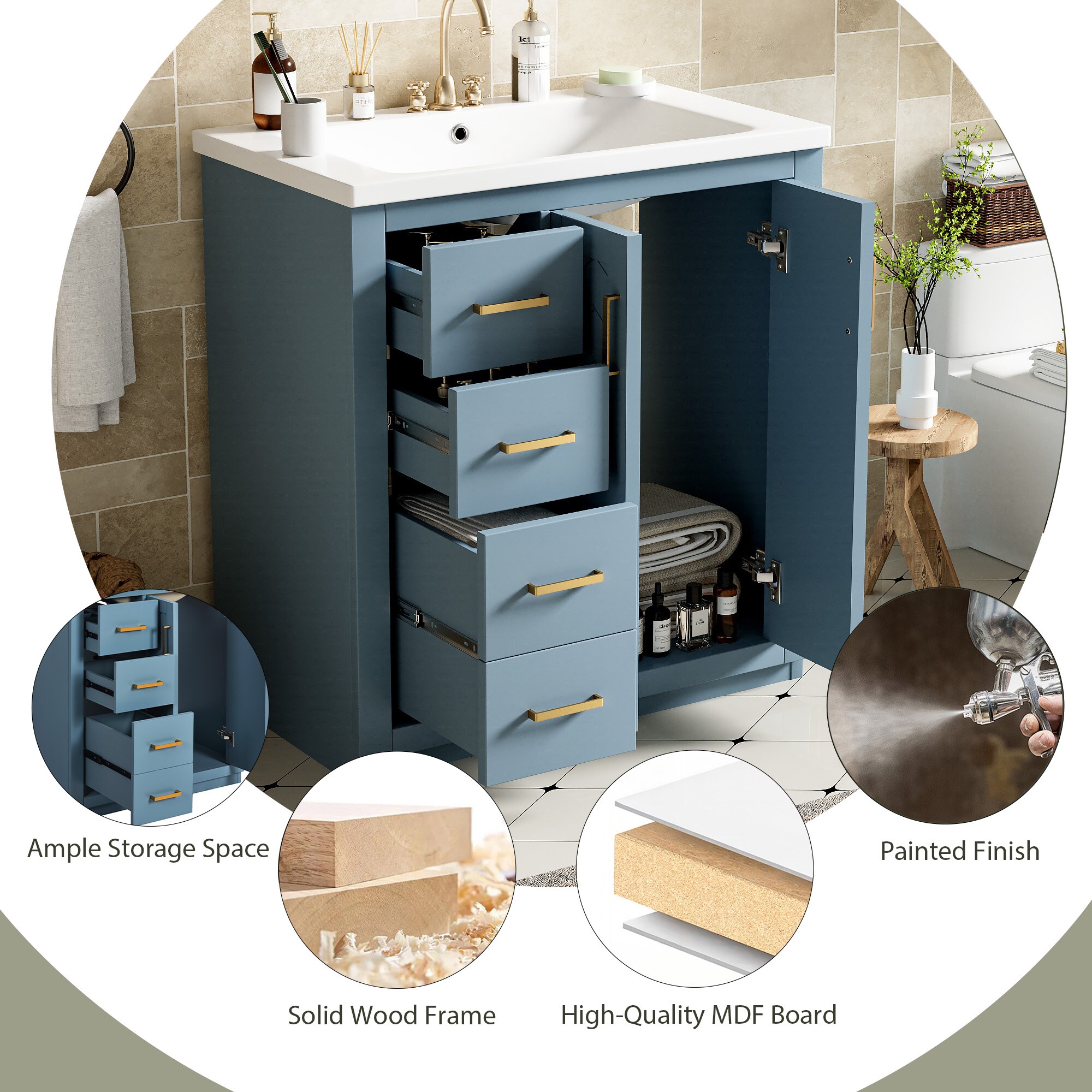 Tinyhomie LW-WEM-2850 Bath-Vanity-Combo - View #5