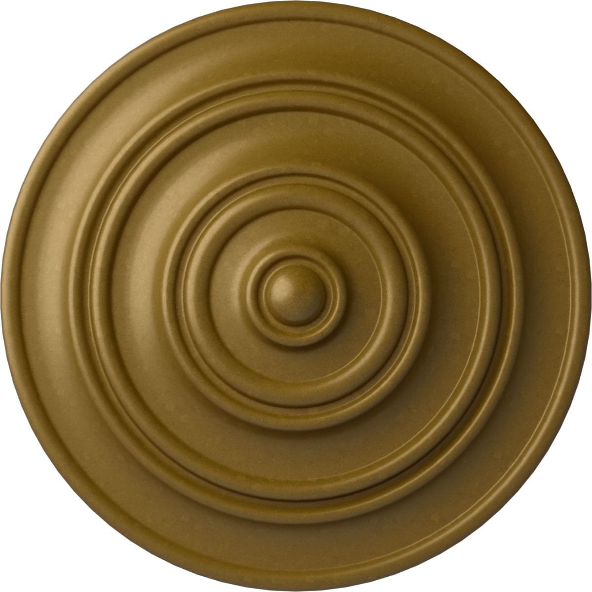 Ekena Millwork CM13CLGLS Classic 13.25-in W x 13.25-in L Painted Gold Polyurethane Whole Ceiling Medallion