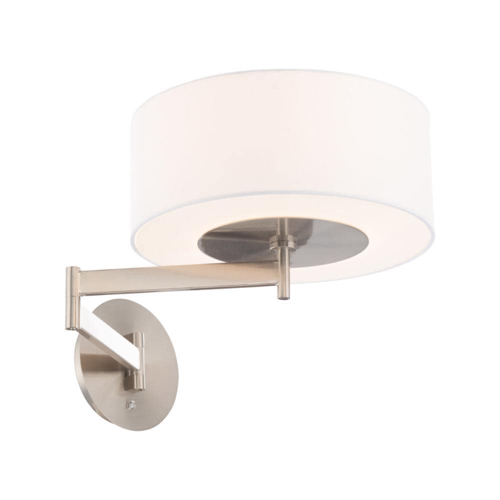 dweLED BL-83023-BN Chelsea 23.25-in W 1 -Light Brushed Nickel Transitional Integrated LED Wall Sconce