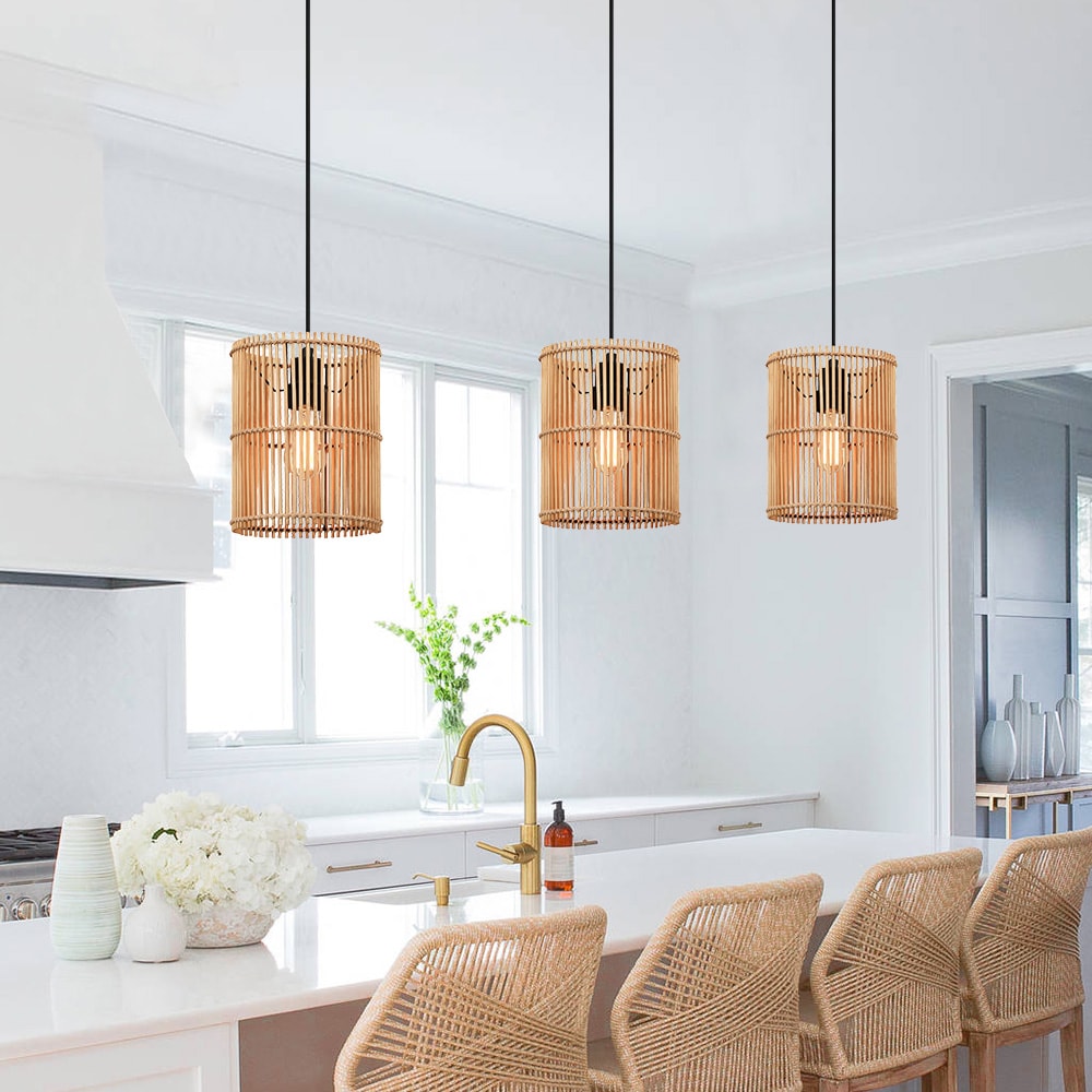 bamboo kitchen lighting