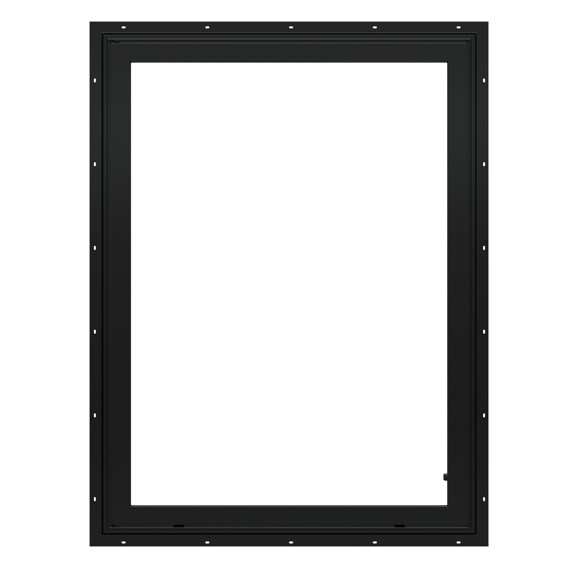 Pella Impervia Series 35-1/2-in X 47-1/2-in X 3-in Jamb 1-lite Black ...