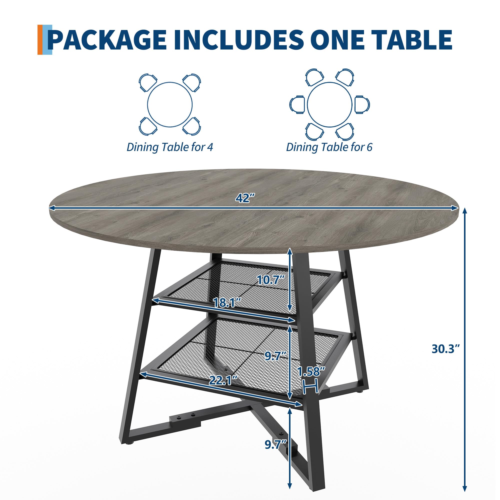 Garvee 6VQQVZROP53763 Dining-Tables - View #2