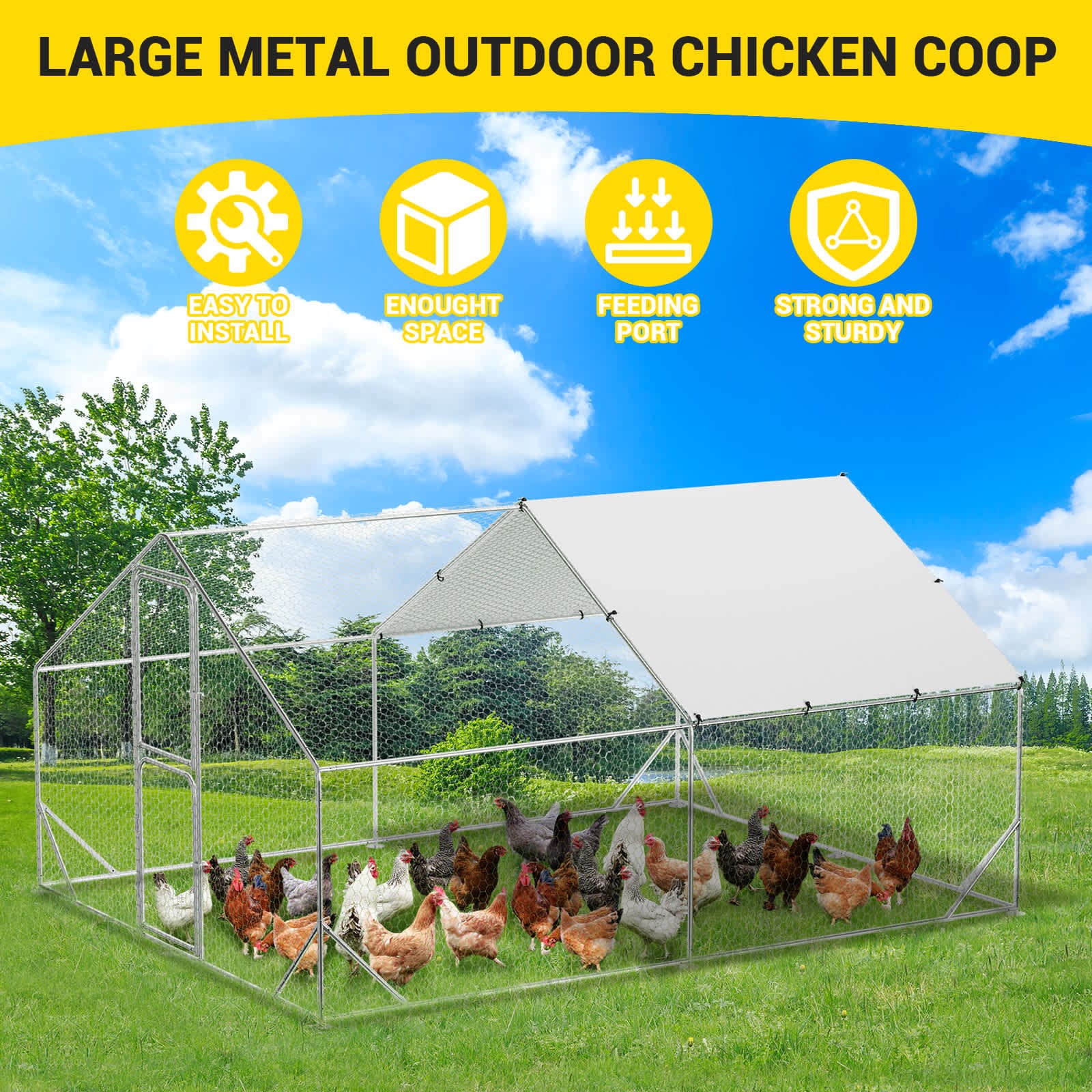 Qeetex WLS-PHO-15UBWLJ4 Chicken-Coops-Rabbit-Hutches - View #2