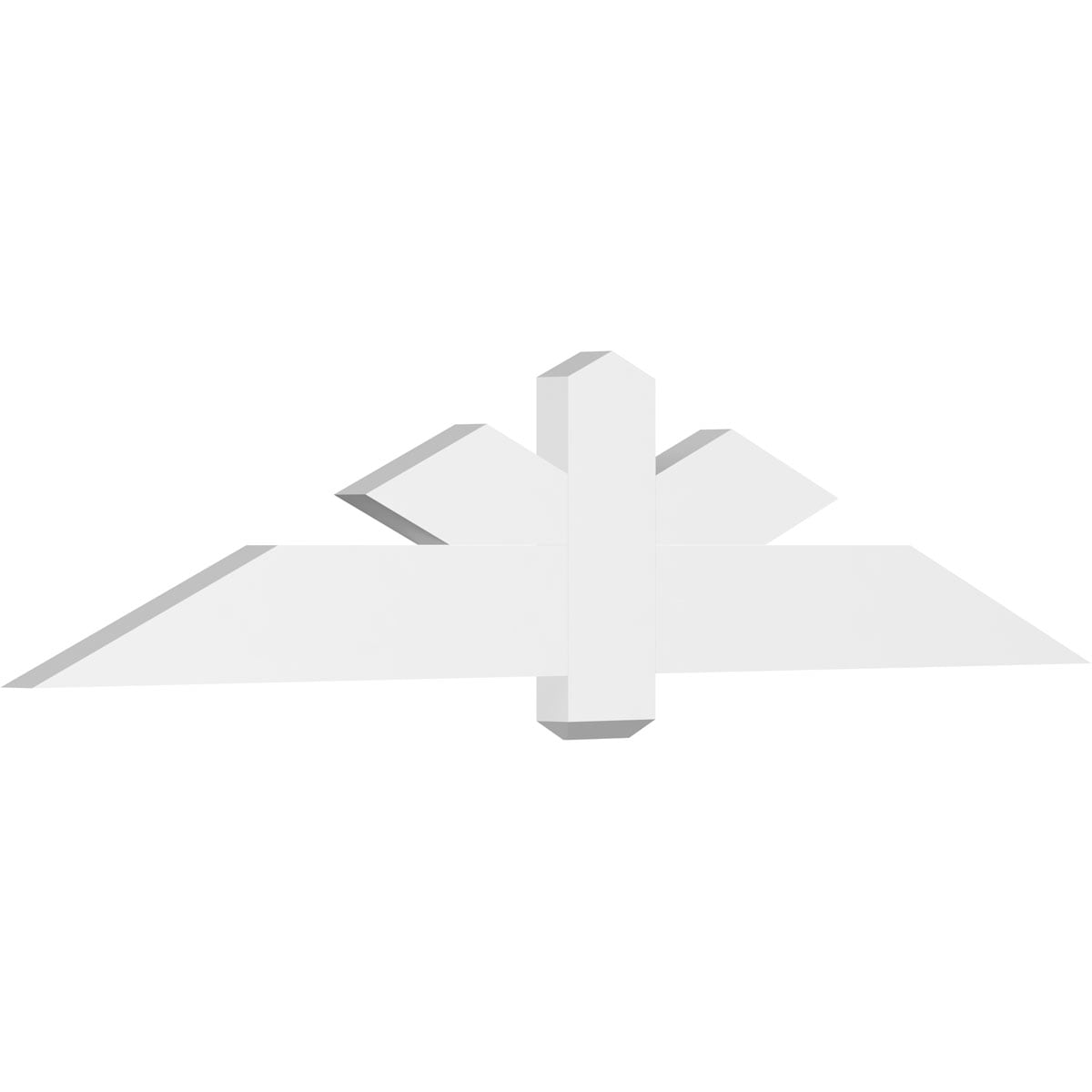 Ekena Millwork GBP072X15X0206KEN00 Kennewick White PVC Gable bracket