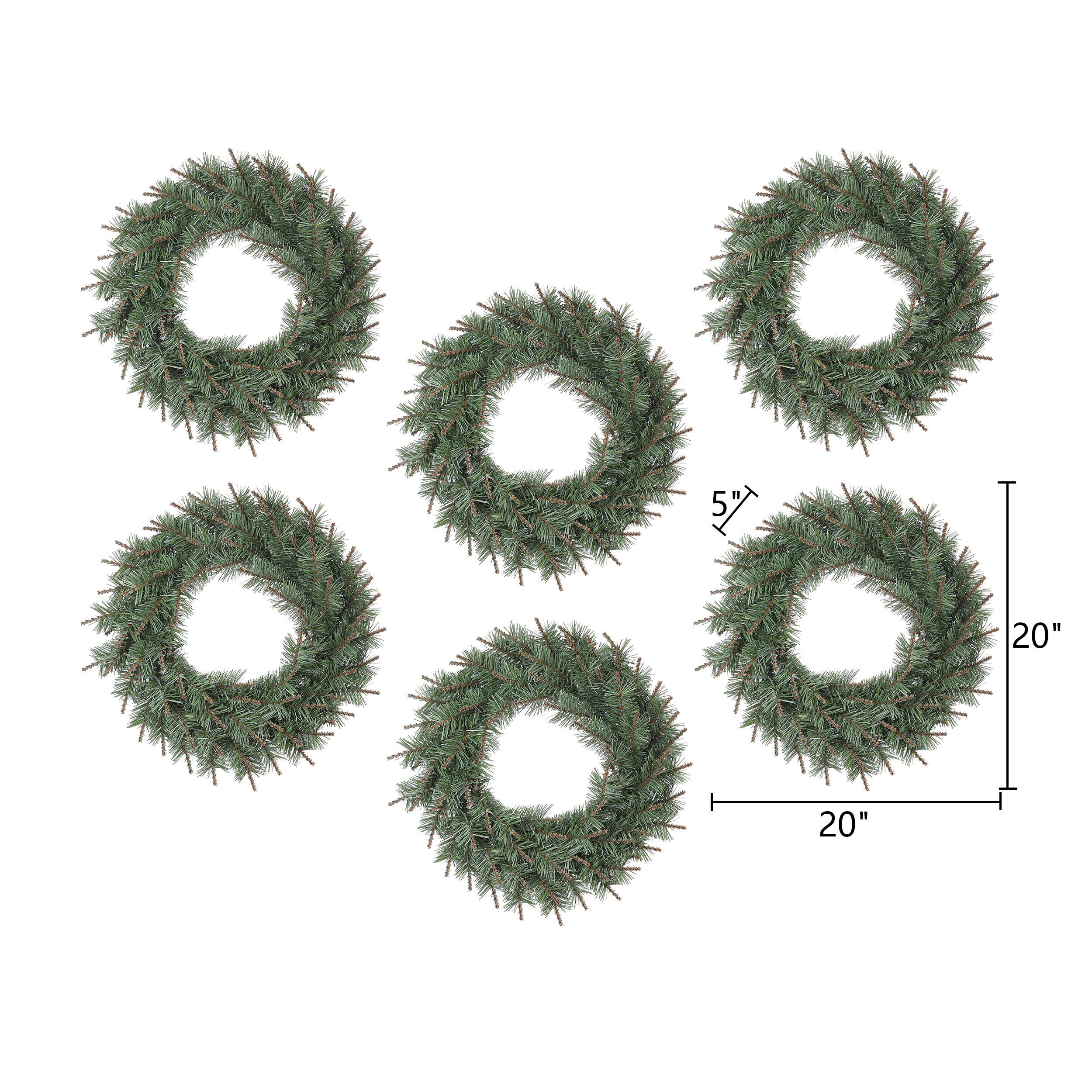 Holiday Living LW64-NX001 Artificial-Christmas-Wreaths - View #5