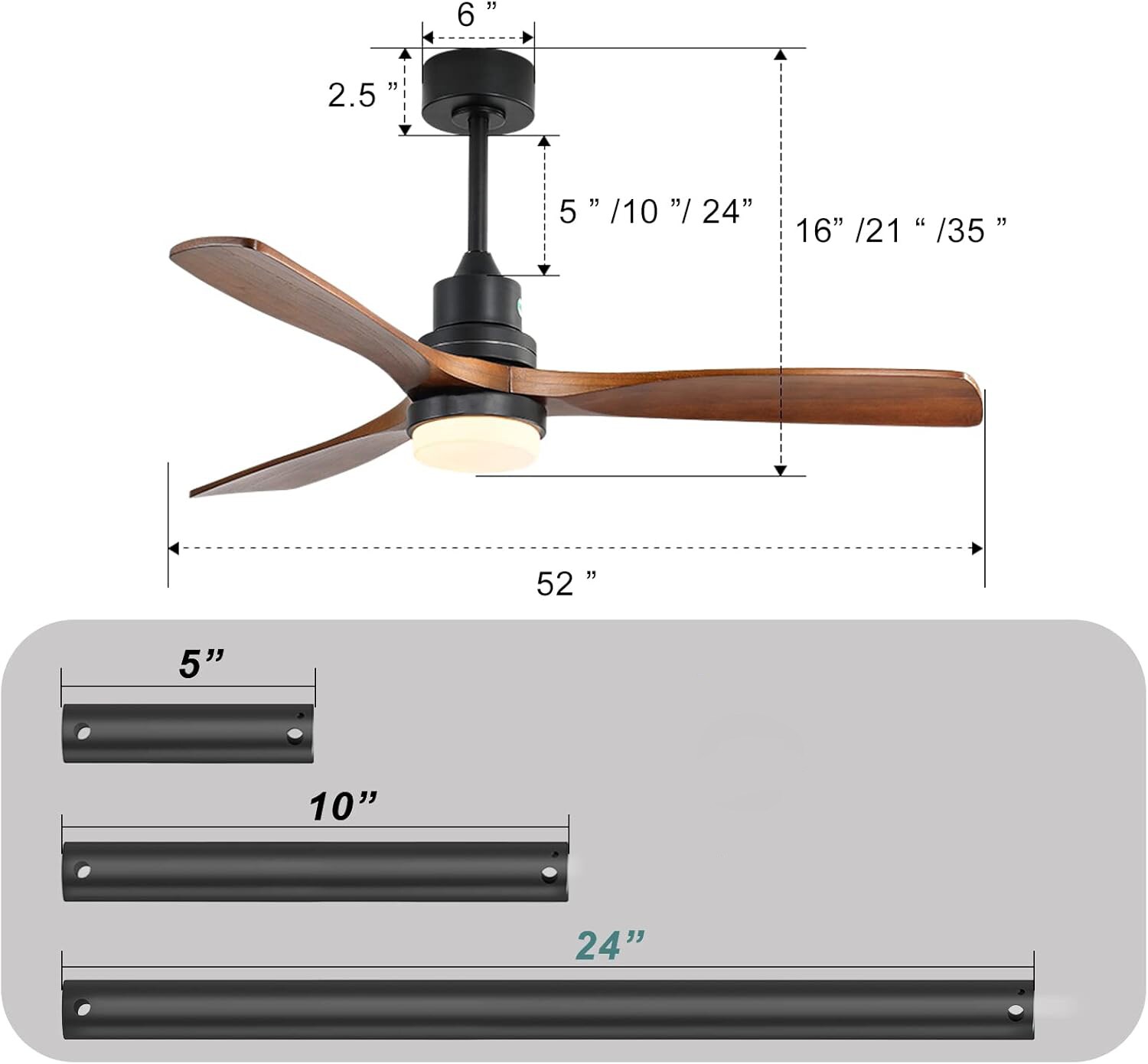 Dexmalle KBS-5247-DC Ceiling-Fans - View #2