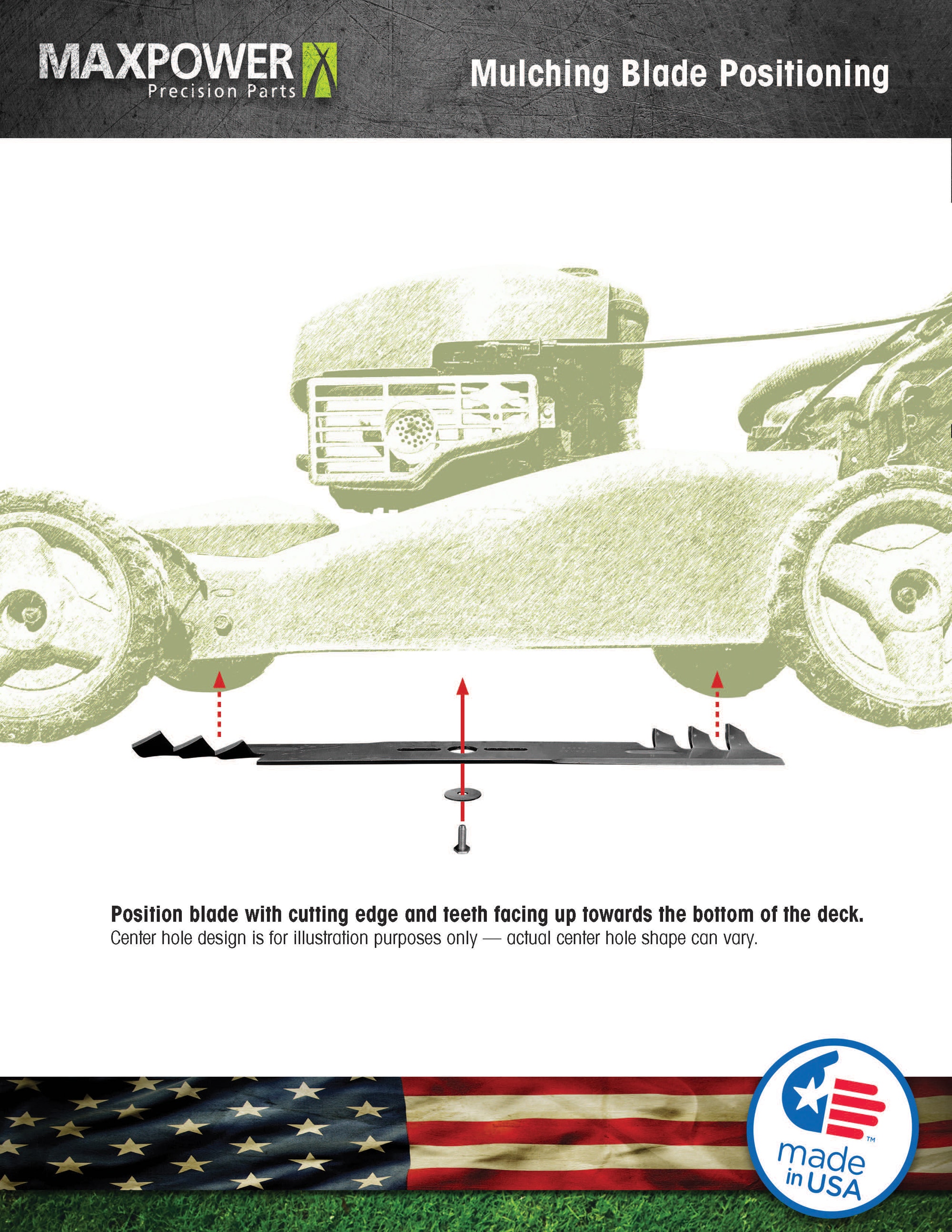 MaxPower 331532XB Ope-Mower-Blades - View #3