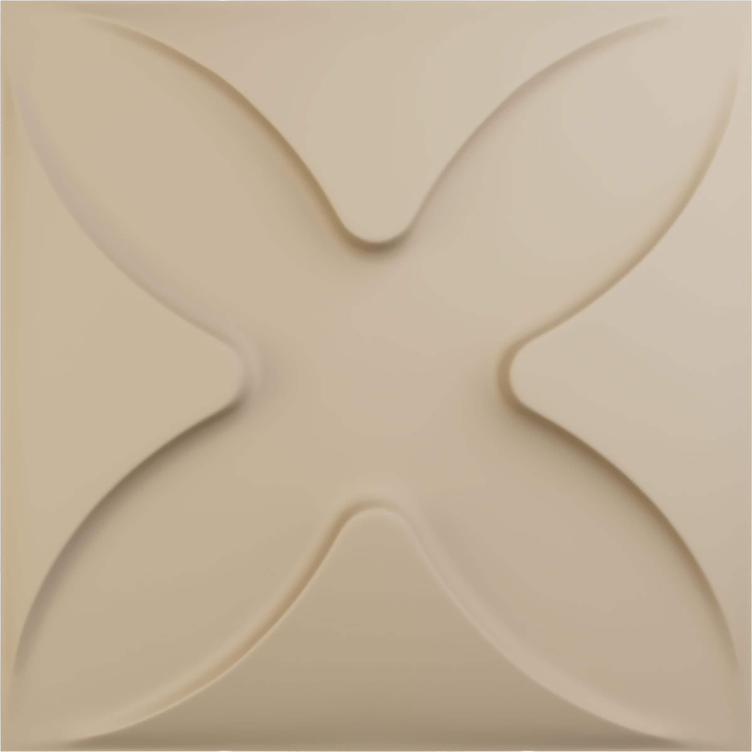 Ekena Millwork WP12X12AUGBE-CASE-12 11-7/8-in x 11-7/8-in Embossed Paintable/Stainable Brown/Tan PVC Wall Panel ( 12 -Pack, Covers 11.76-sq ft )
