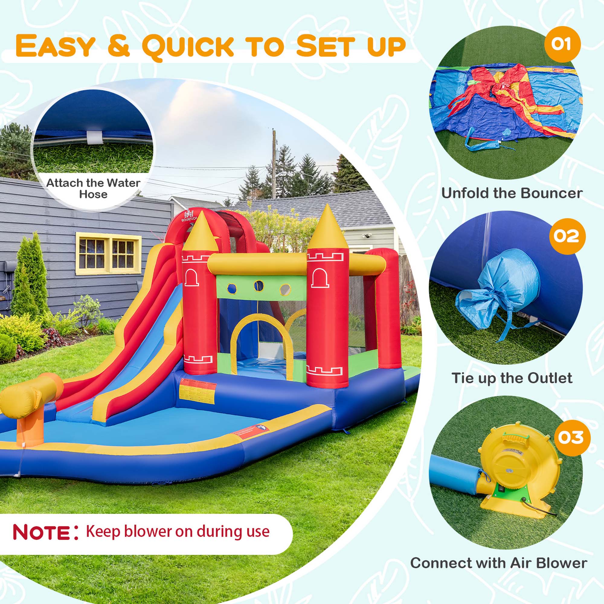 Costway CSHY006926 Bounce-Houses - View #7