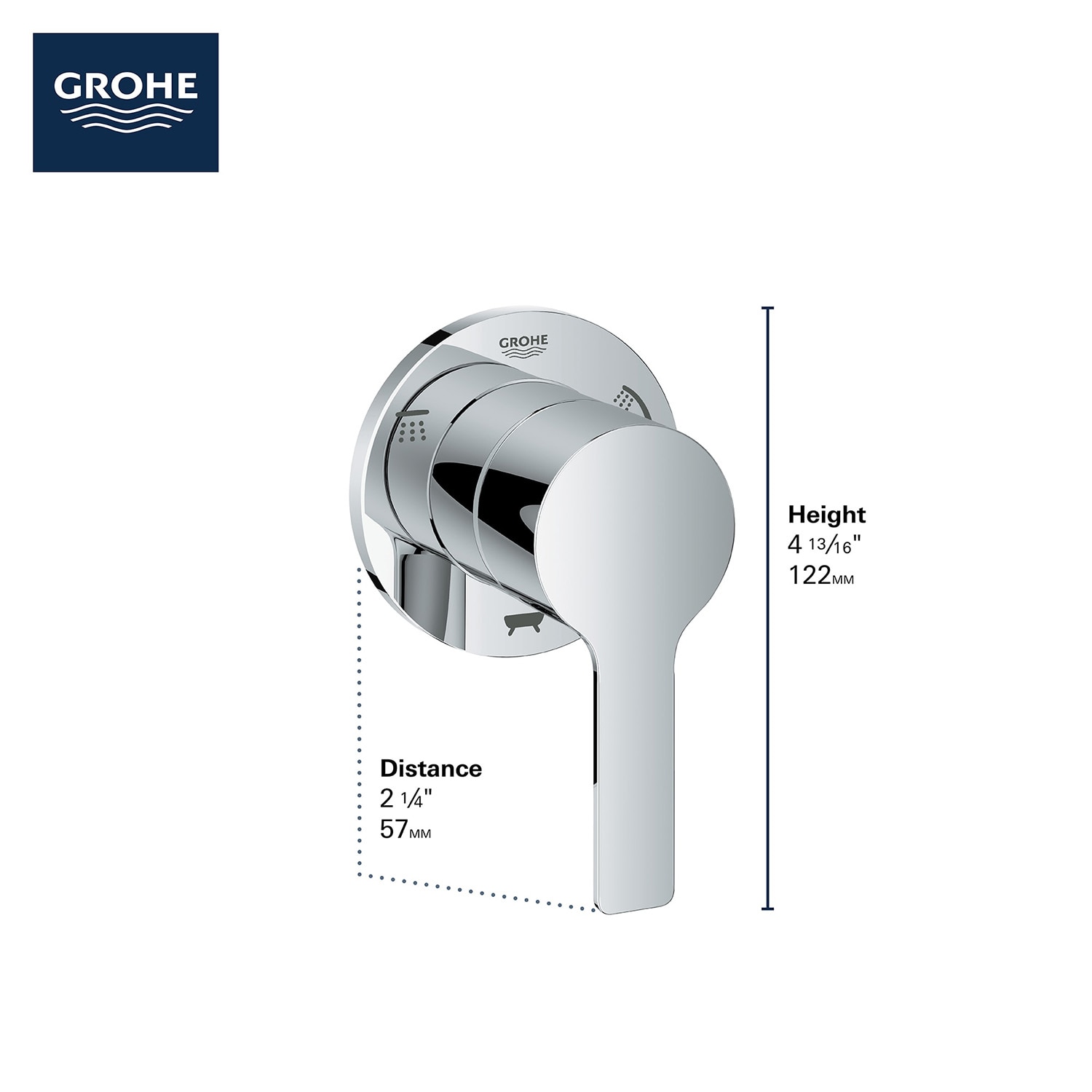 GROHE 29215001 Shower-Handles - View #2