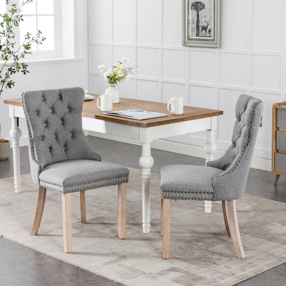 Maison Boucle MILA-CHAIR-GRAY Dining-Chairs - View #2