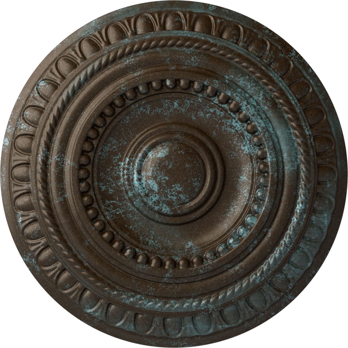 Ekena Millwork CM15ARBBS Artis 15.75-in W x 15.75-in L Painted Bronze Blue Patina Polyurethane Whole Ceiling Medallion