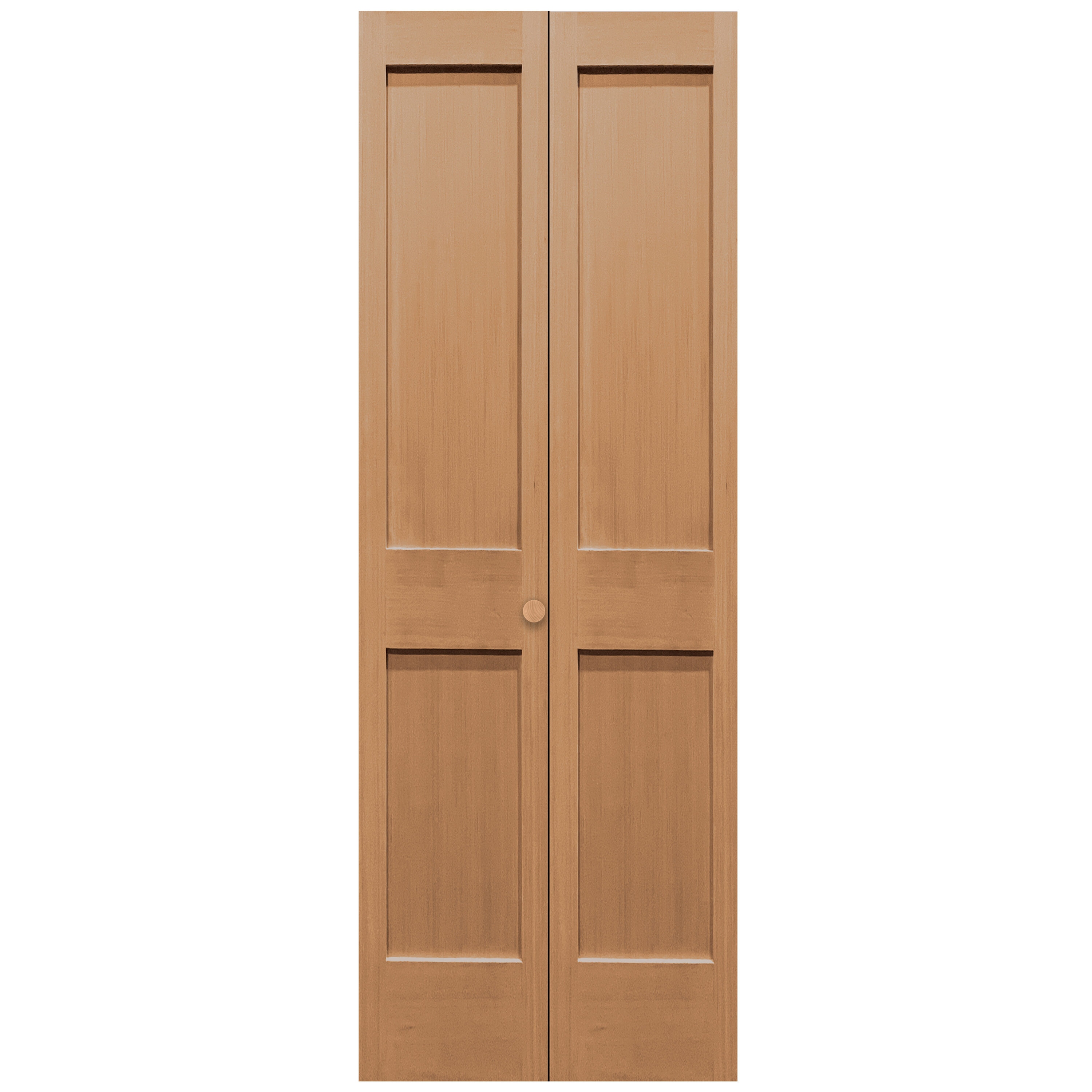 Creative Entryways BFUF2220-24 24-in x 80-in Unfinished 2-panel square Smooth Solid core Unfinished Fir Wood Closet Bifold Door ( Hardware Included )