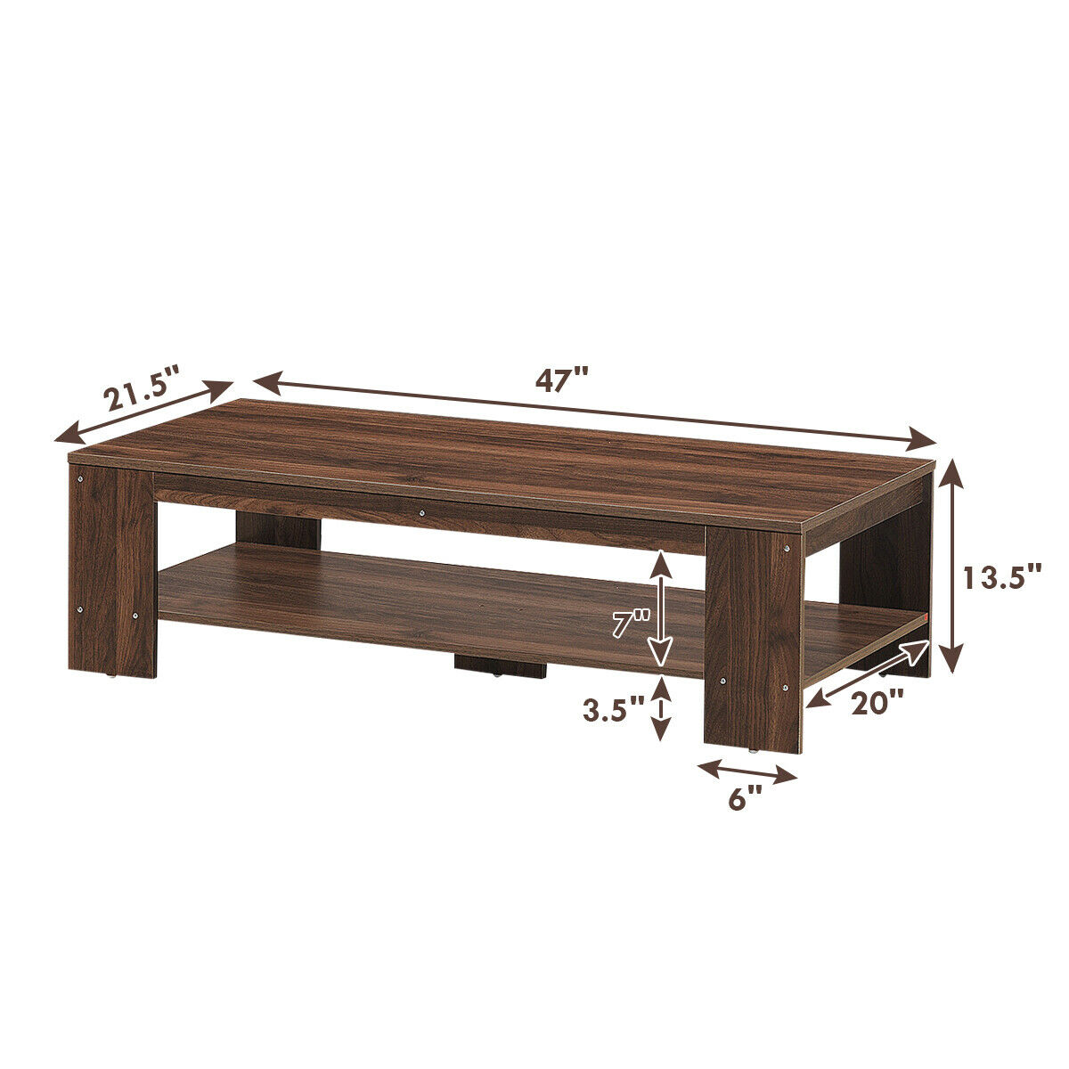Costway GYM03873 Coffee-Tables - View #2