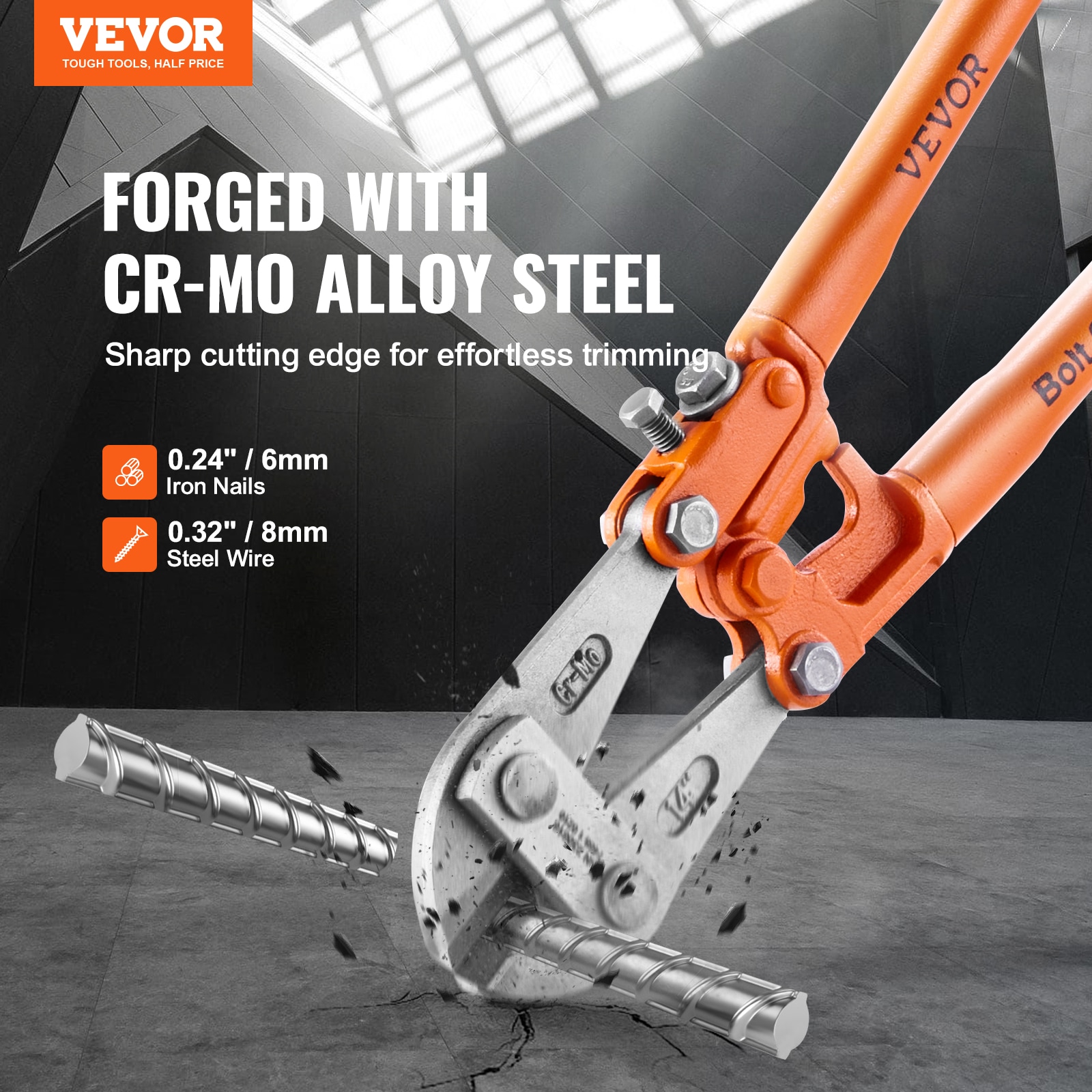 VEVOR DXQGMG186MMTGWRKEV0 Bolt-Cutters - View #3