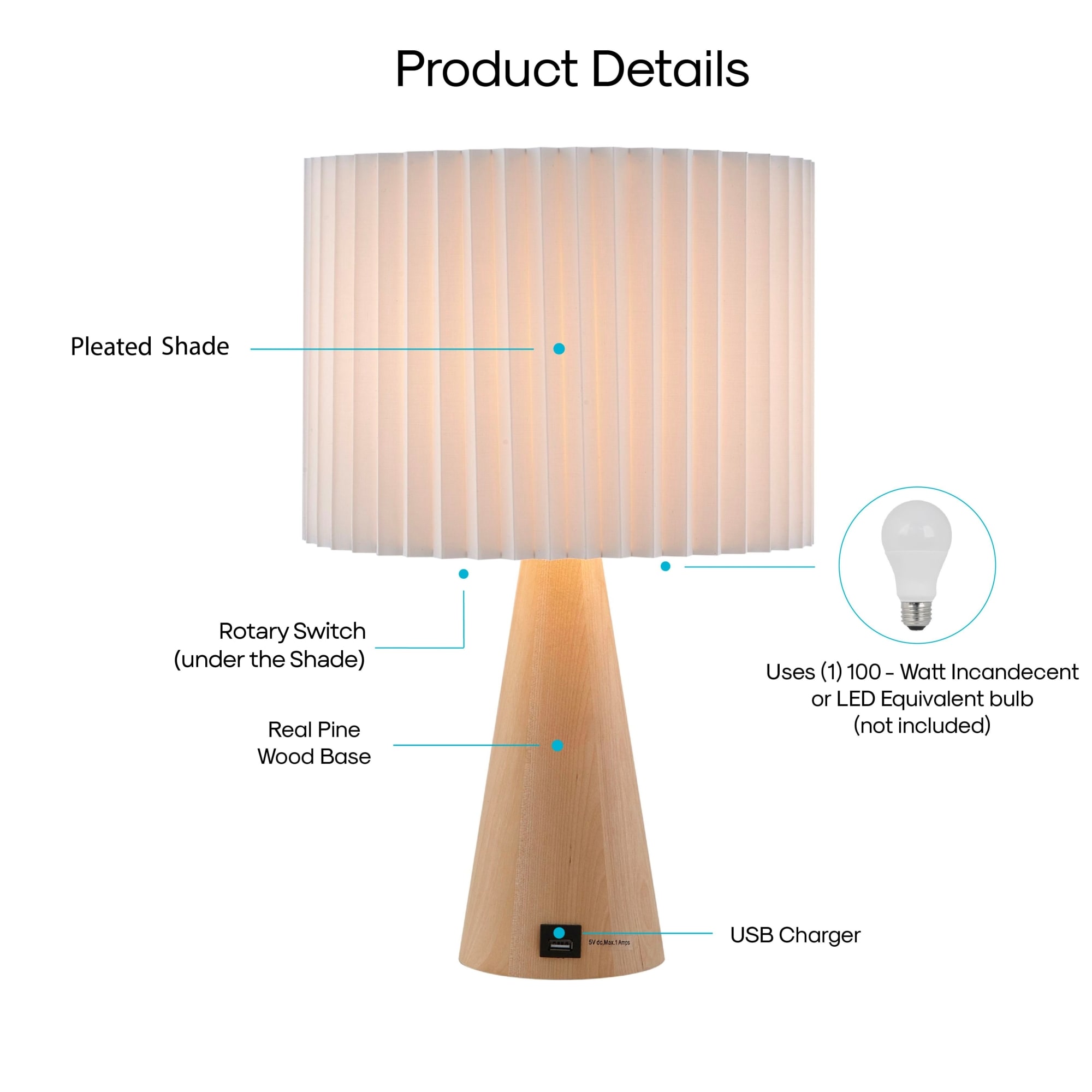 Inspired Home LA448-36IV-LS Table-Lamps - View #5