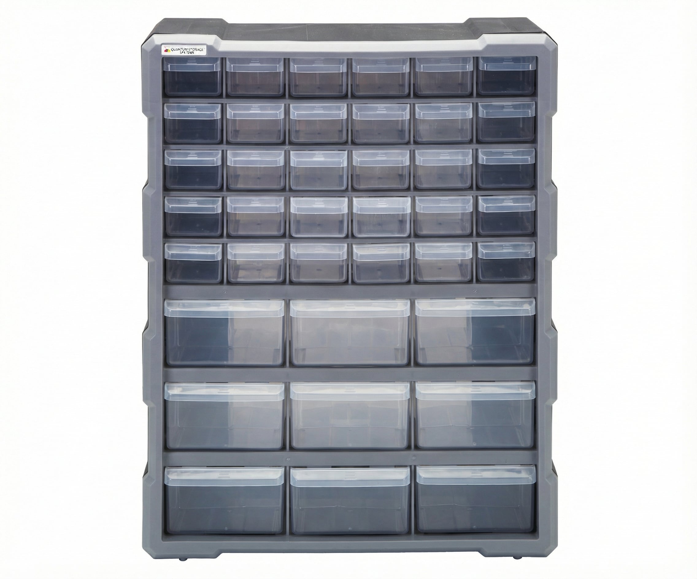 Quantum Storage Systems PDC-39BK 39 Drawers Cabinet Part Organizer 19 H x 15 W x 7 D