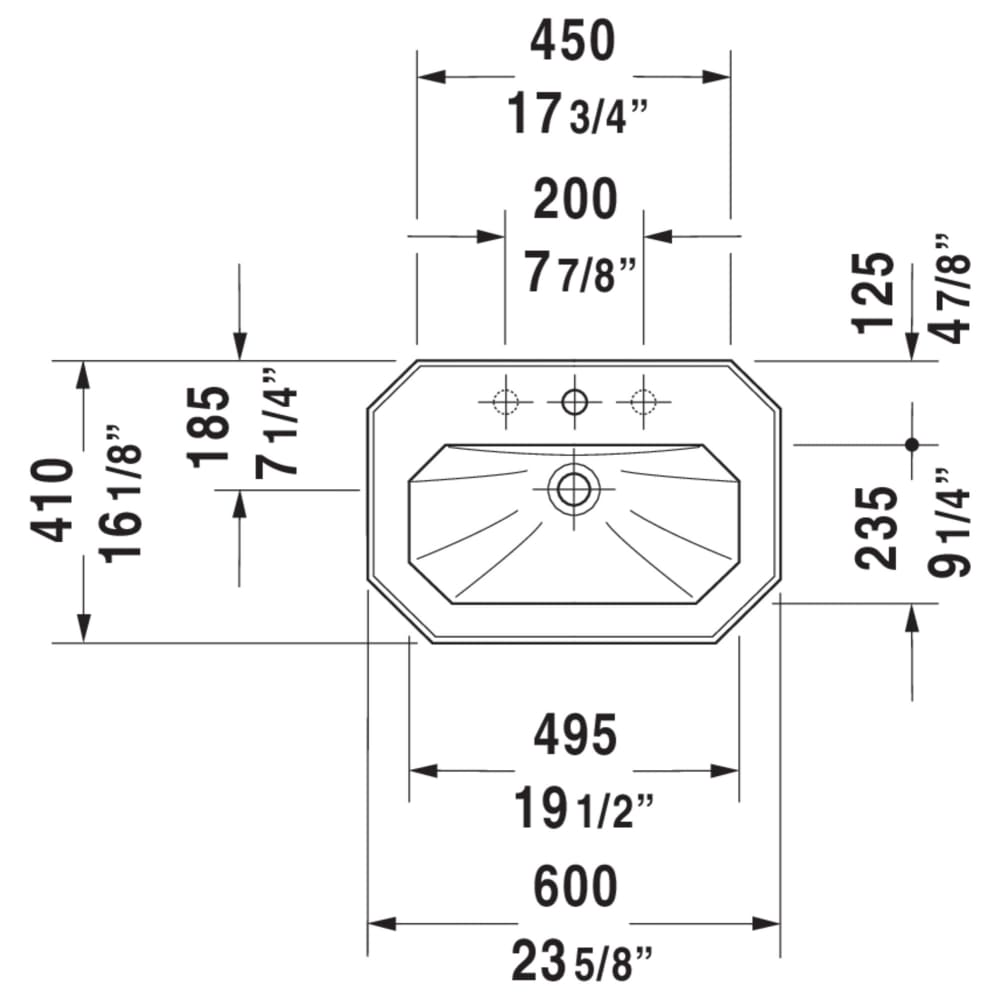 Duravit 0438600087 Bath-Sink - View #4