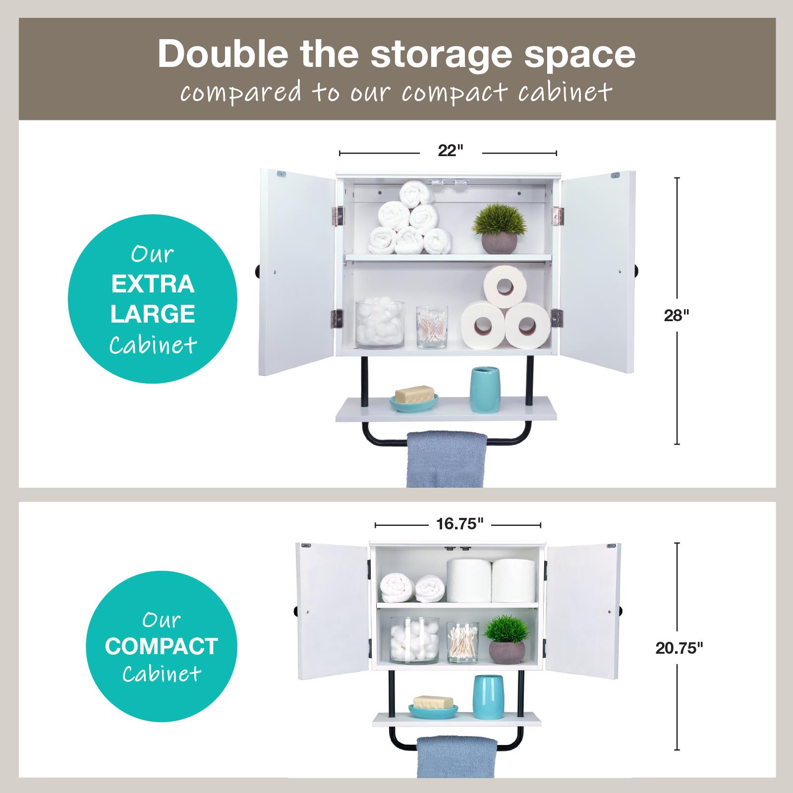 Excello Global Products EGP-HD-0476-A Bathroom-Wall-Cabinets - View #5