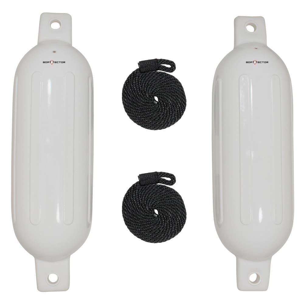 Extreme Max 3006.7201 Inflatable Fender Value 2-Pack- 6.5-in x 22-in, White