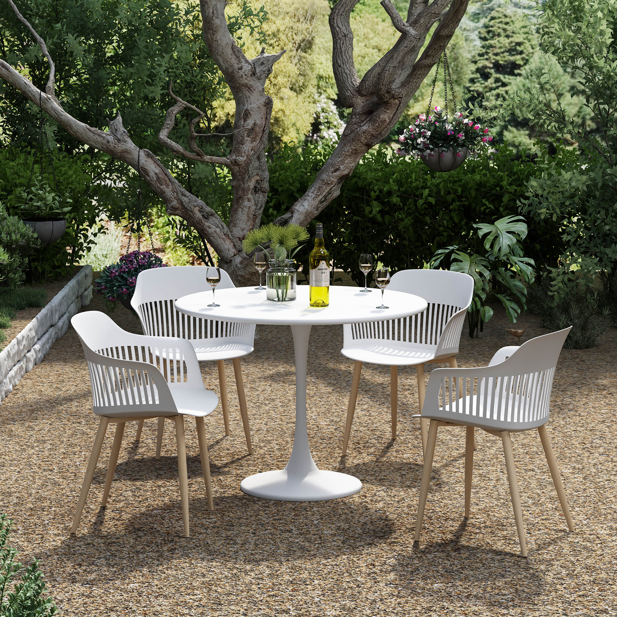 Jamesdar JCHA564-2WH Dining-Chairs - View #4