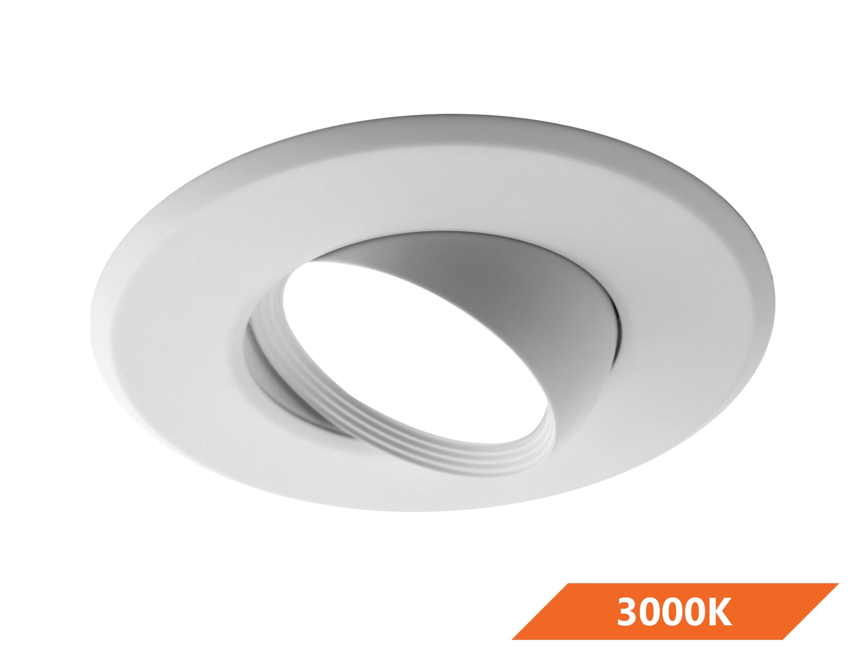 White Aluminum 7-Inch LED Adjustable Eyeball Downlight
