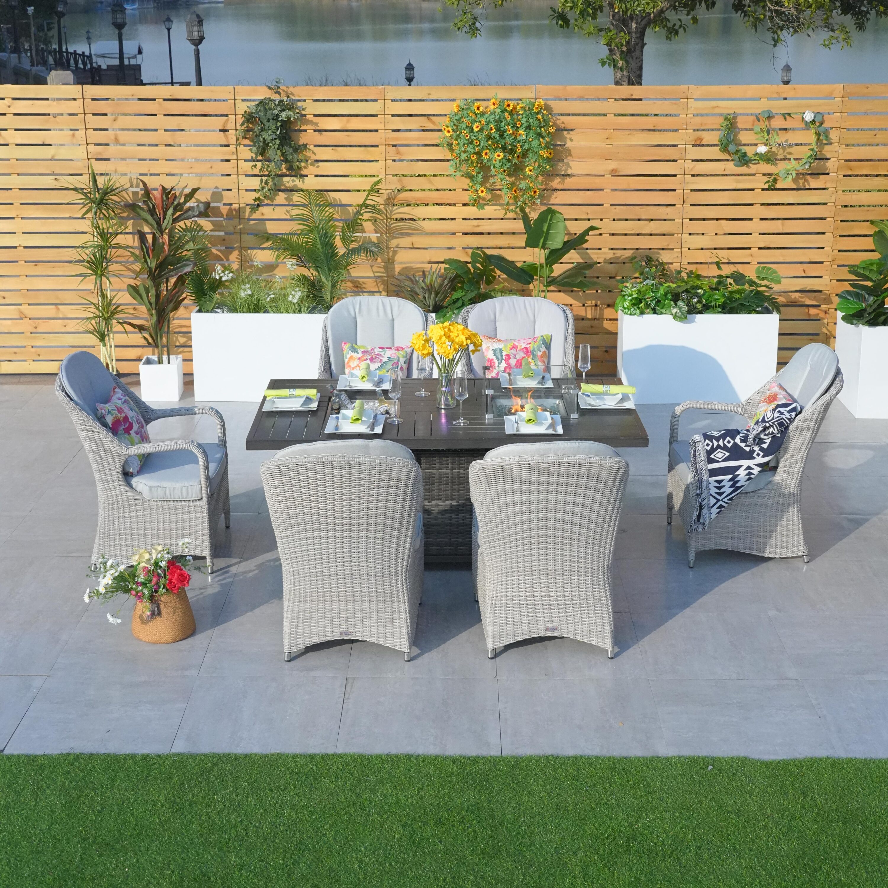 Direct Wicker DWG-06FI009HL-GR Patio-Conversation-Sets - View #4