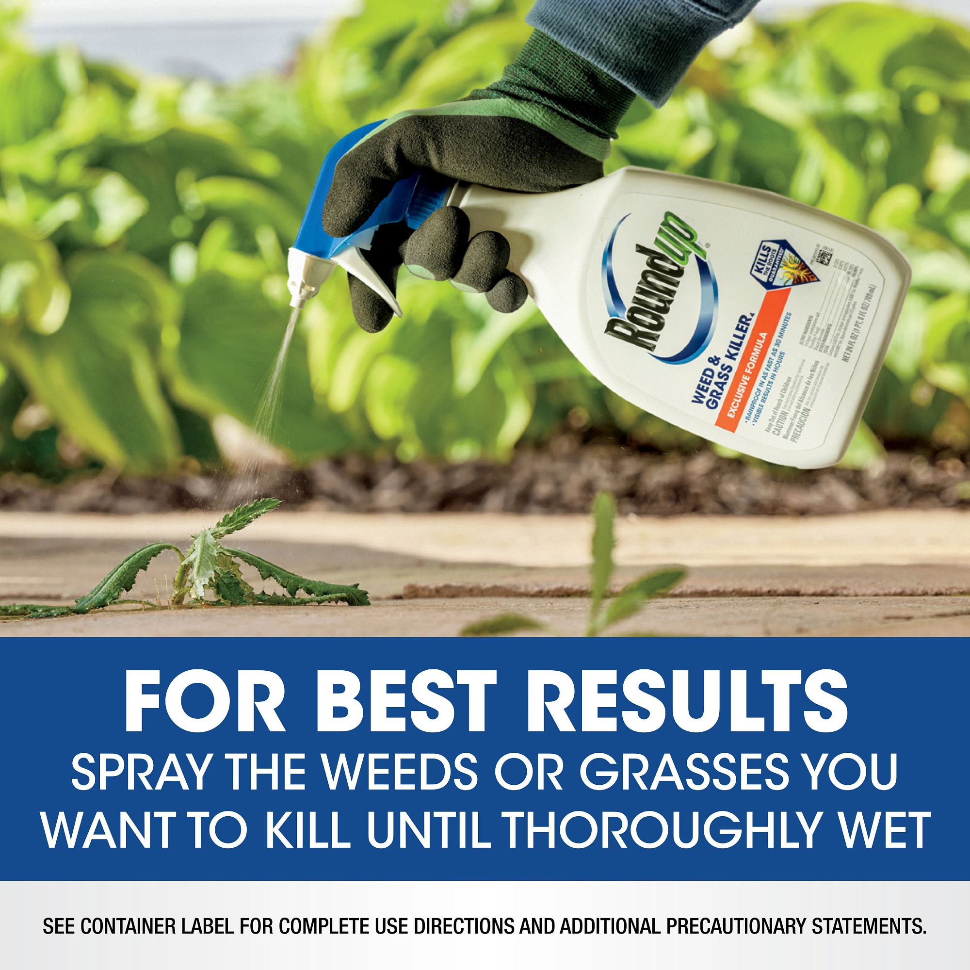 Roundup Weed and Grass Killer4 24-fl oz Trigger Spray Weed and Grass ...