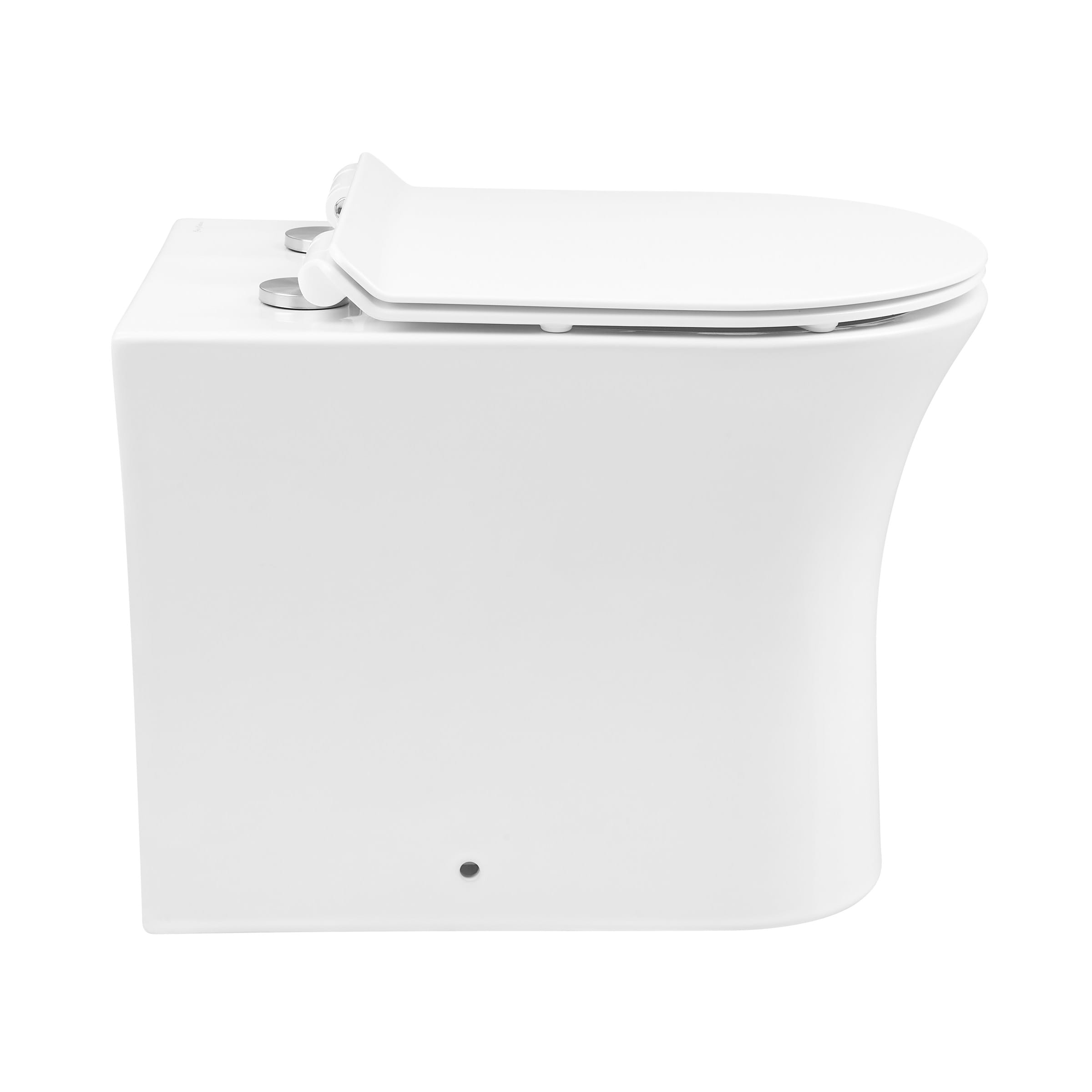 Swiss Madison SM-25-WTVCN03WH Vincennes Glossy White Elongated Standard height Toilet Bowl 7-in Rough-In