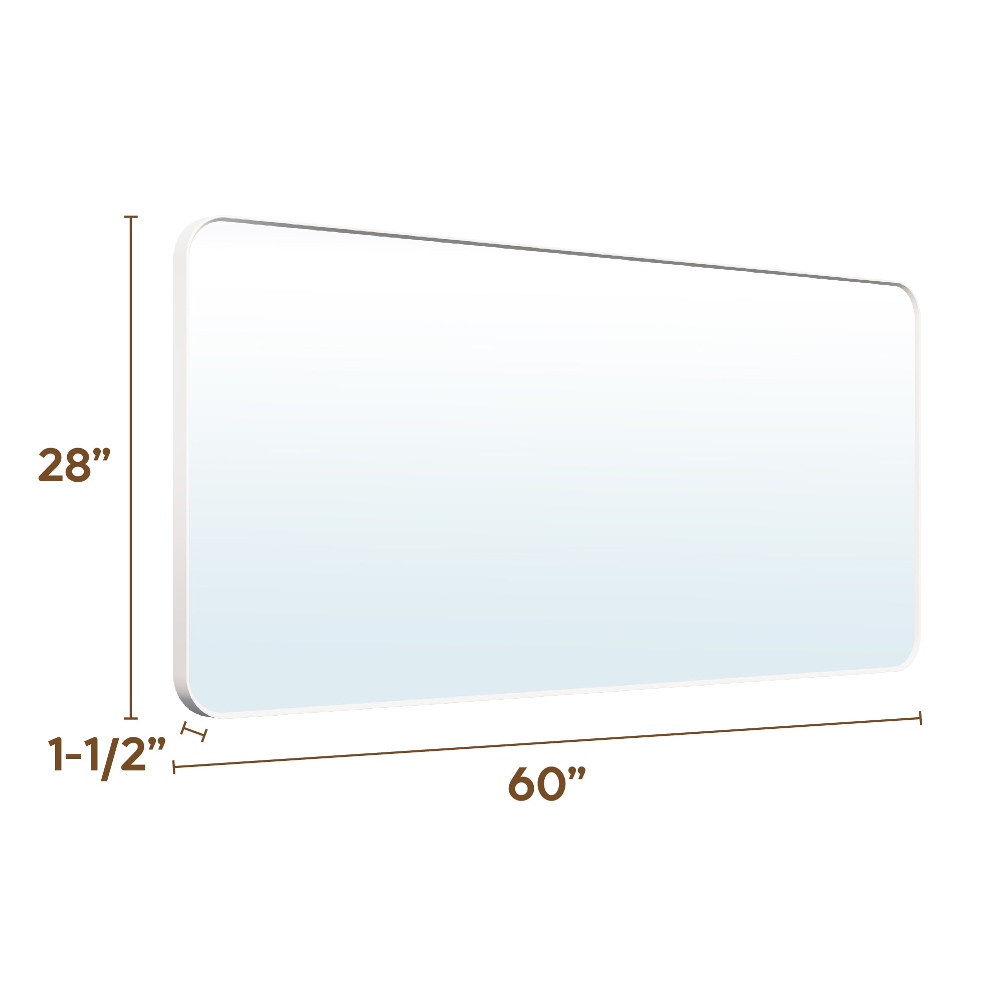 WELLFOR F1MR6028WT Framed-Bath-Mirrors - View #12