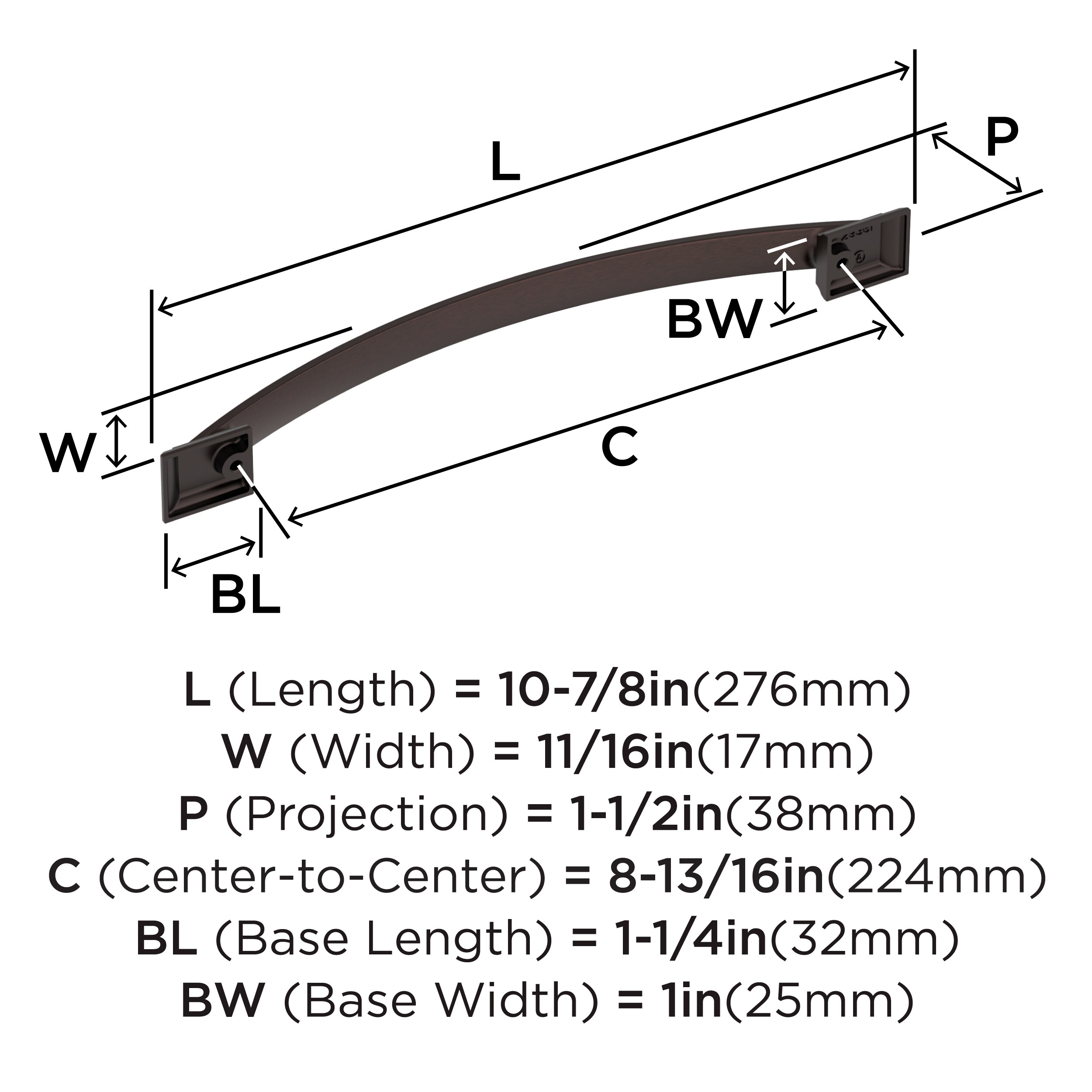Amerock BP29351ORB Cabinet-Pulls - View #3