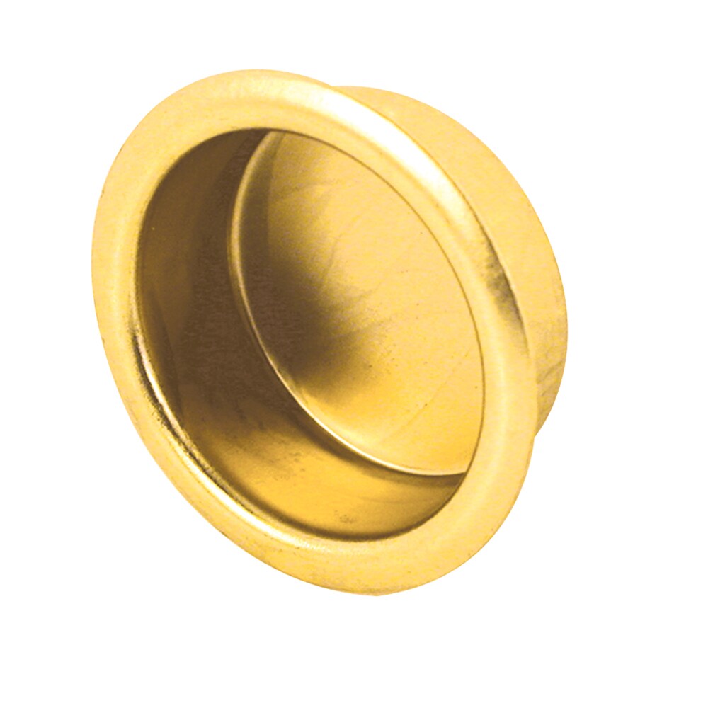 Prime-Line N 7133 0.75-Inches Brass Sliding Closet Door Finger Pull ( 4 -Pack)