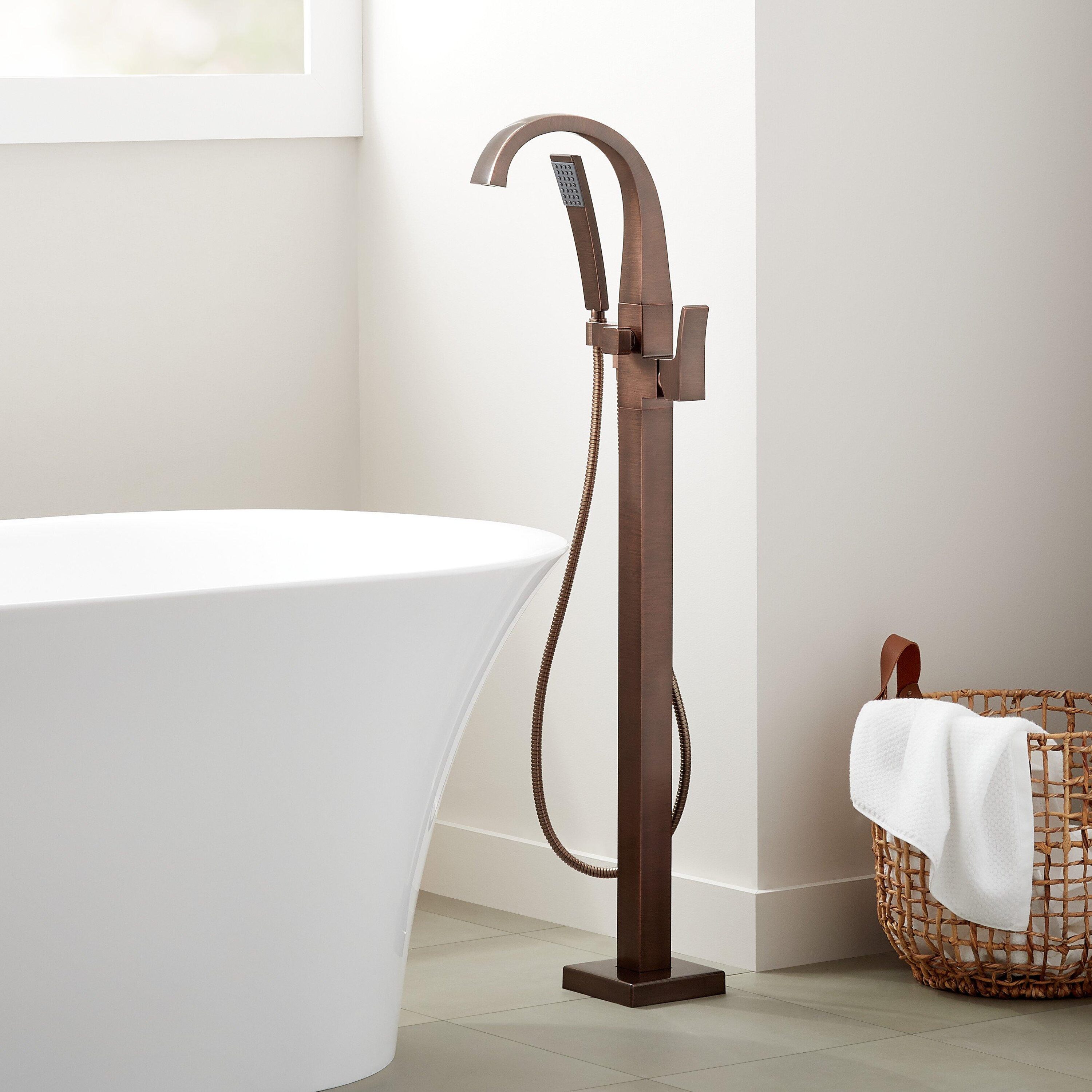 Signature Hardware 448474 Oil Rubbed Bronze Bathtub Spout With Diverter