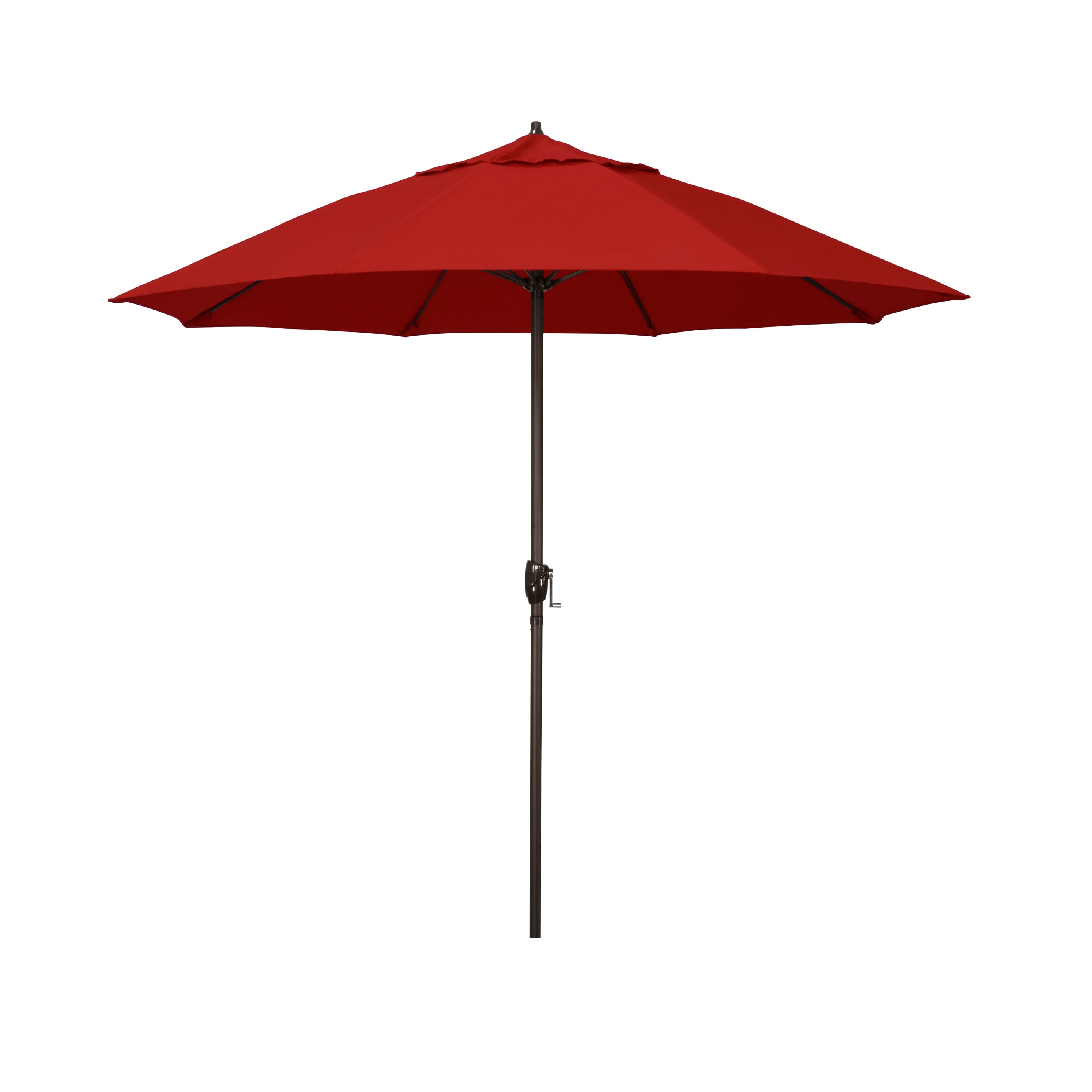 California Umbrella ATAF758117-5403 7.5-ft Aluminum Red Market Patio Umbrella