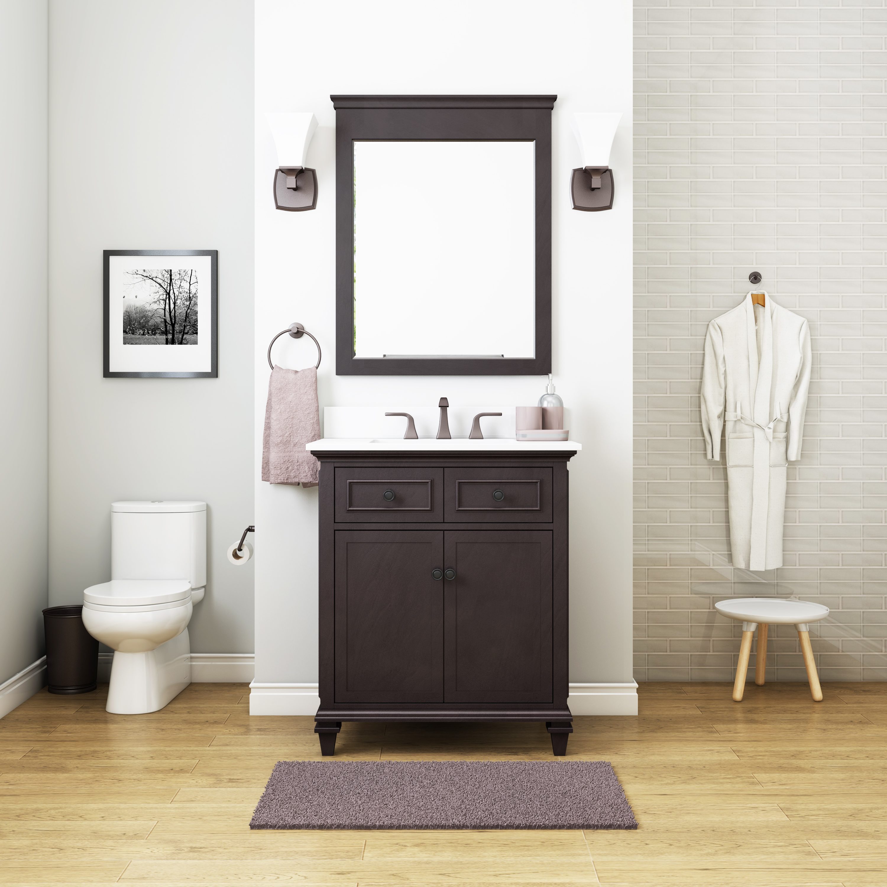 allen + roth WSLW30LTV Bath-Vanity-Combo - View #14