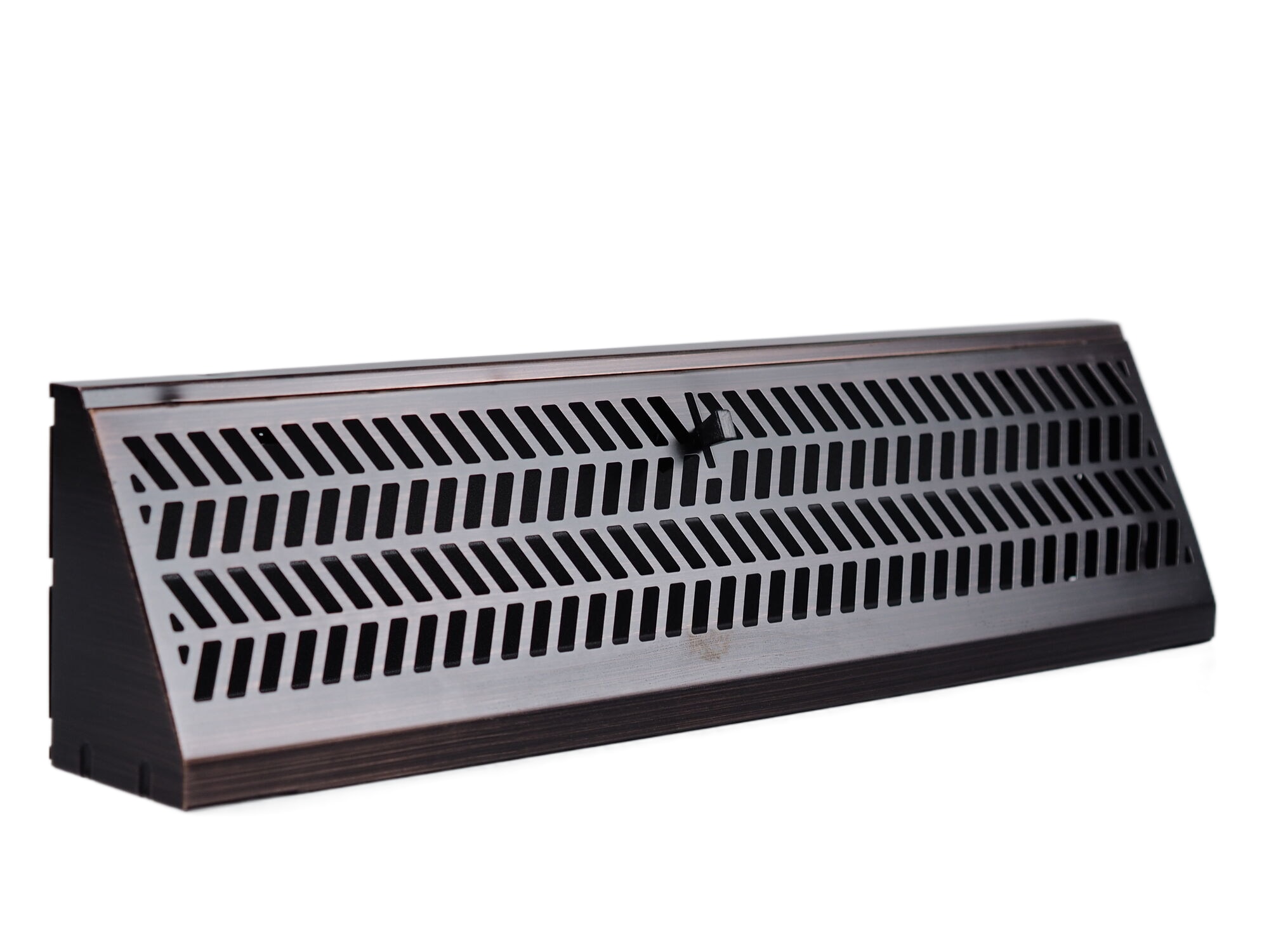 2-1/2-in x 15-in Maximum Airflow Steel Oil-Rubbed Bronze Baseboard Register (Outside Width- 18-in) | - allen + roth LB00118RB