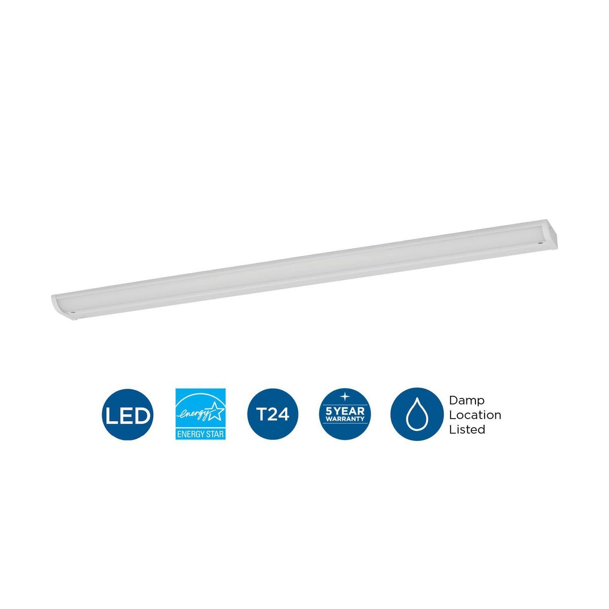 Satin White 35.5" LED Under Cabinet Bar Light
