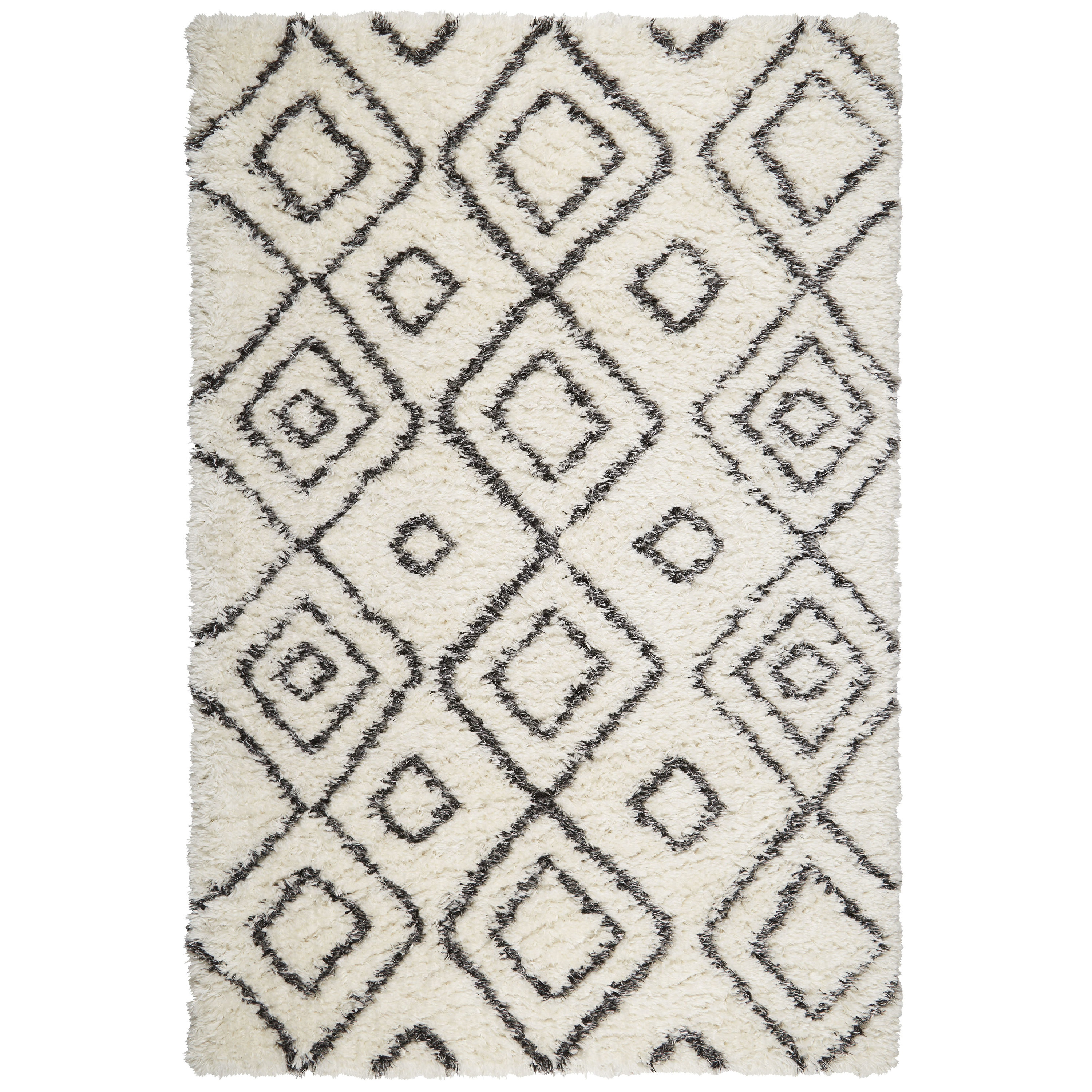 Home Dynamix 1-506-636 Cambridge Brooks 8 X 10 (ft) Ivory Indoor Geometric Mid-century Modern Area Rug