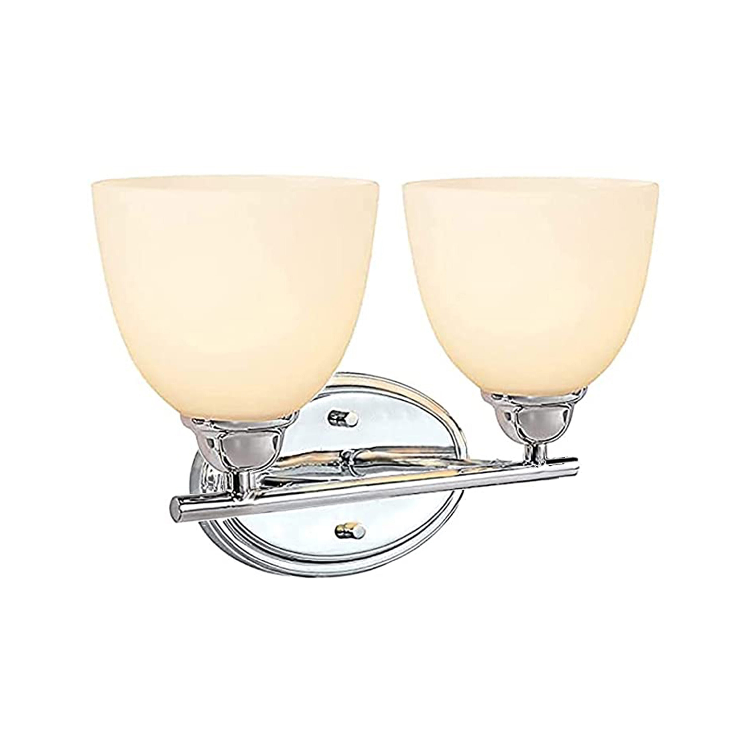 Aspen Creative Corporation 62226 15-in 2 -Light Chrome Transitional Vanity light