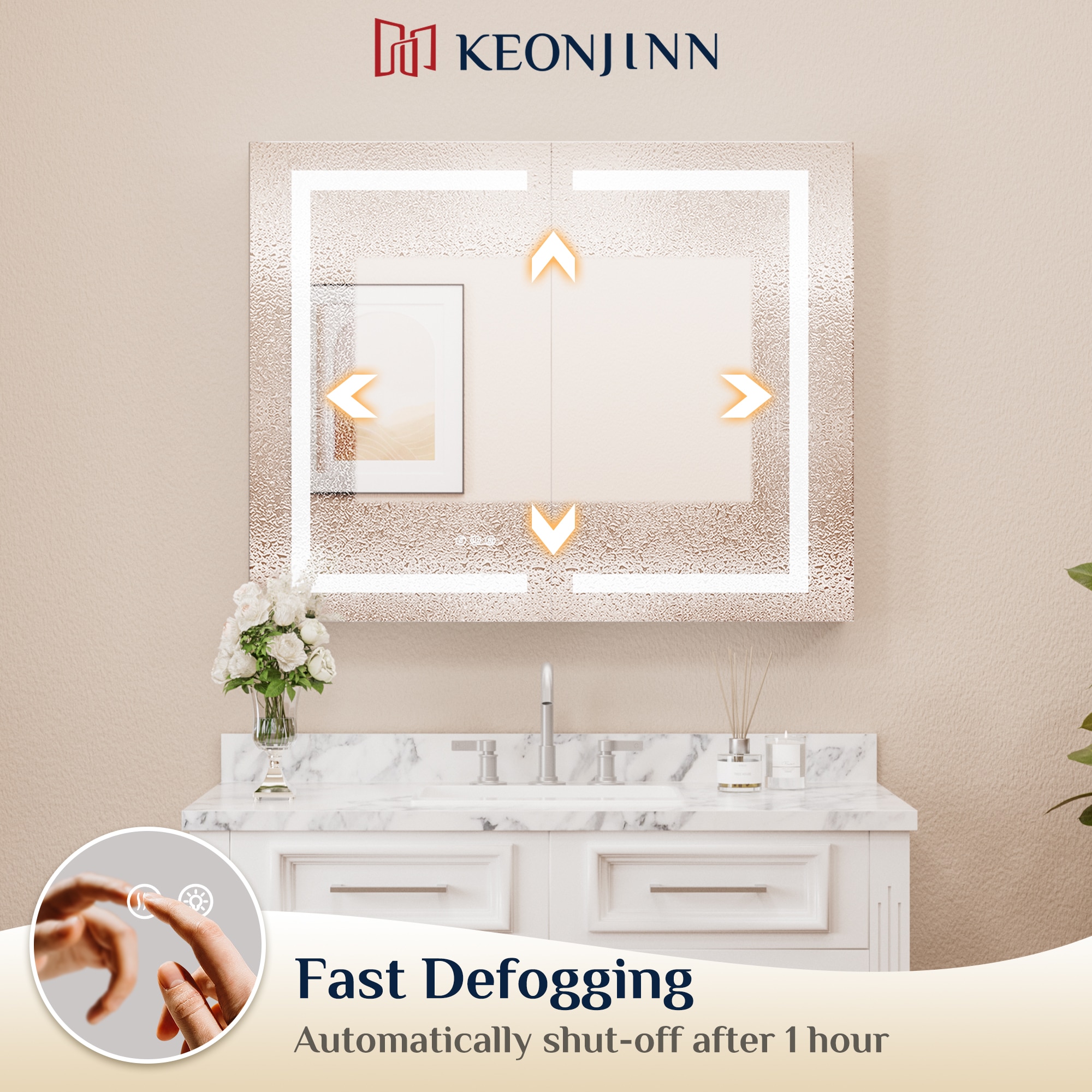 Keonjinn LW-JG-ZG-9161 Bathroom-Medicine-Cabinets - View #7