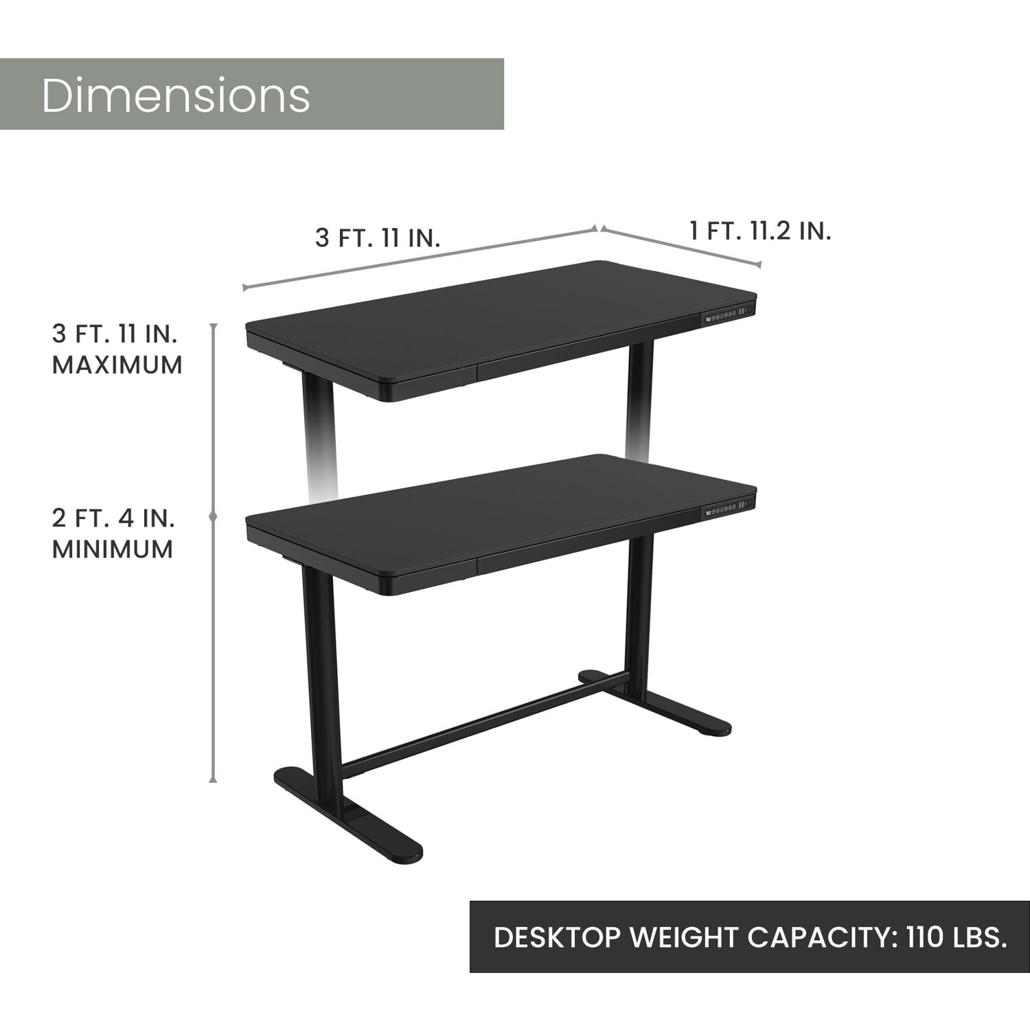 Hanover HSD0422-BLK desks - View #3
