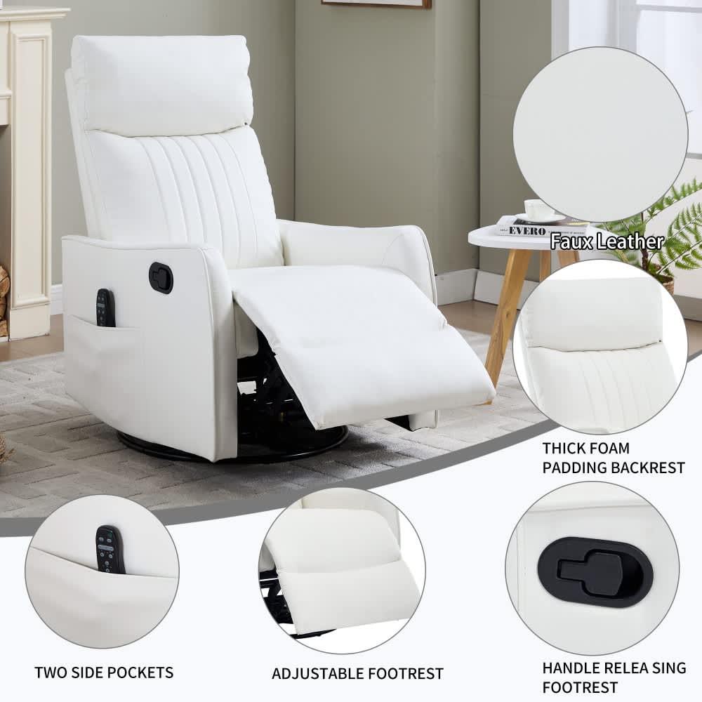 Coolbibila ATLAS-RECLINER-WHITE chairs - View #7